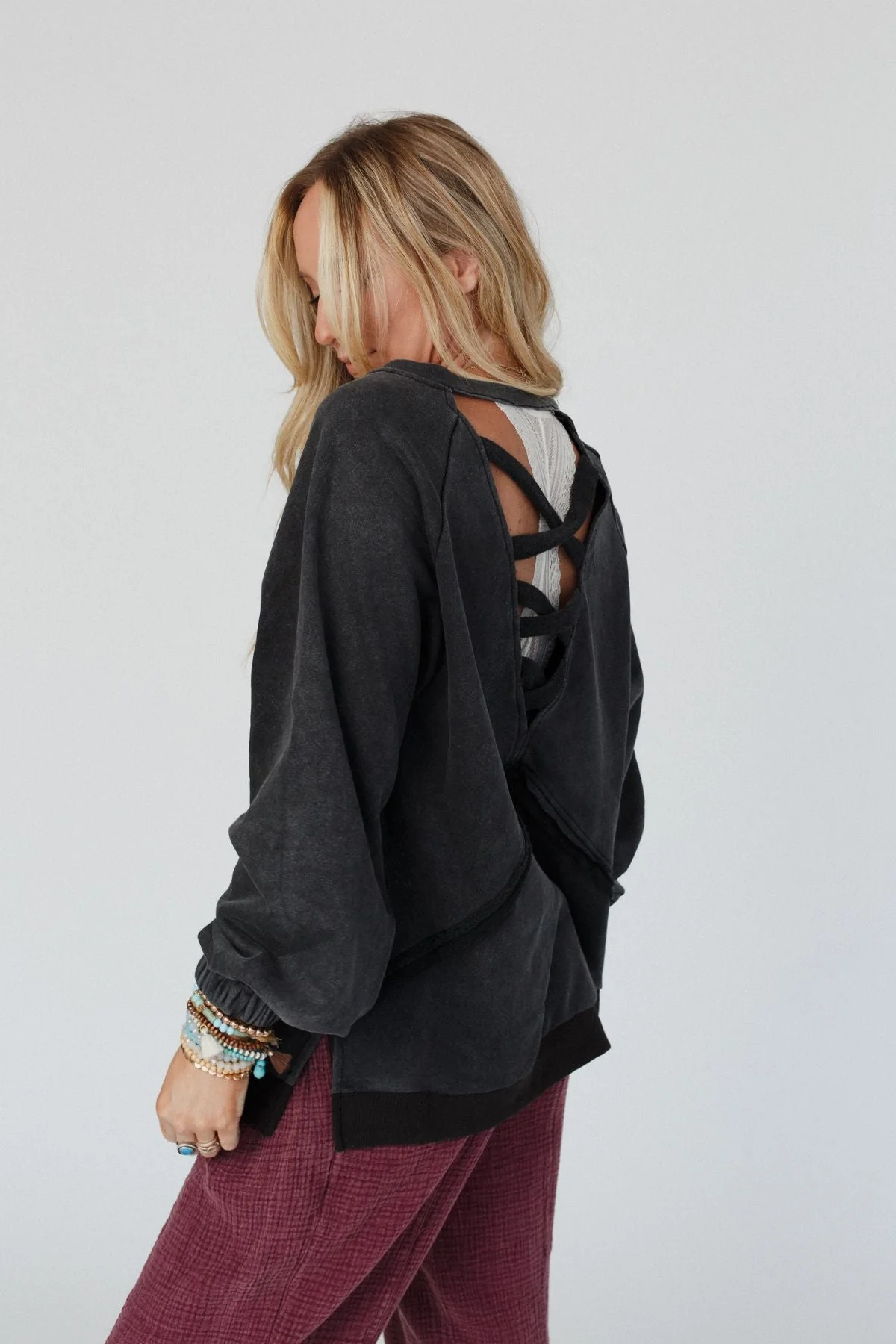 Crossed Paths Sweatshirt - Black - Image 4