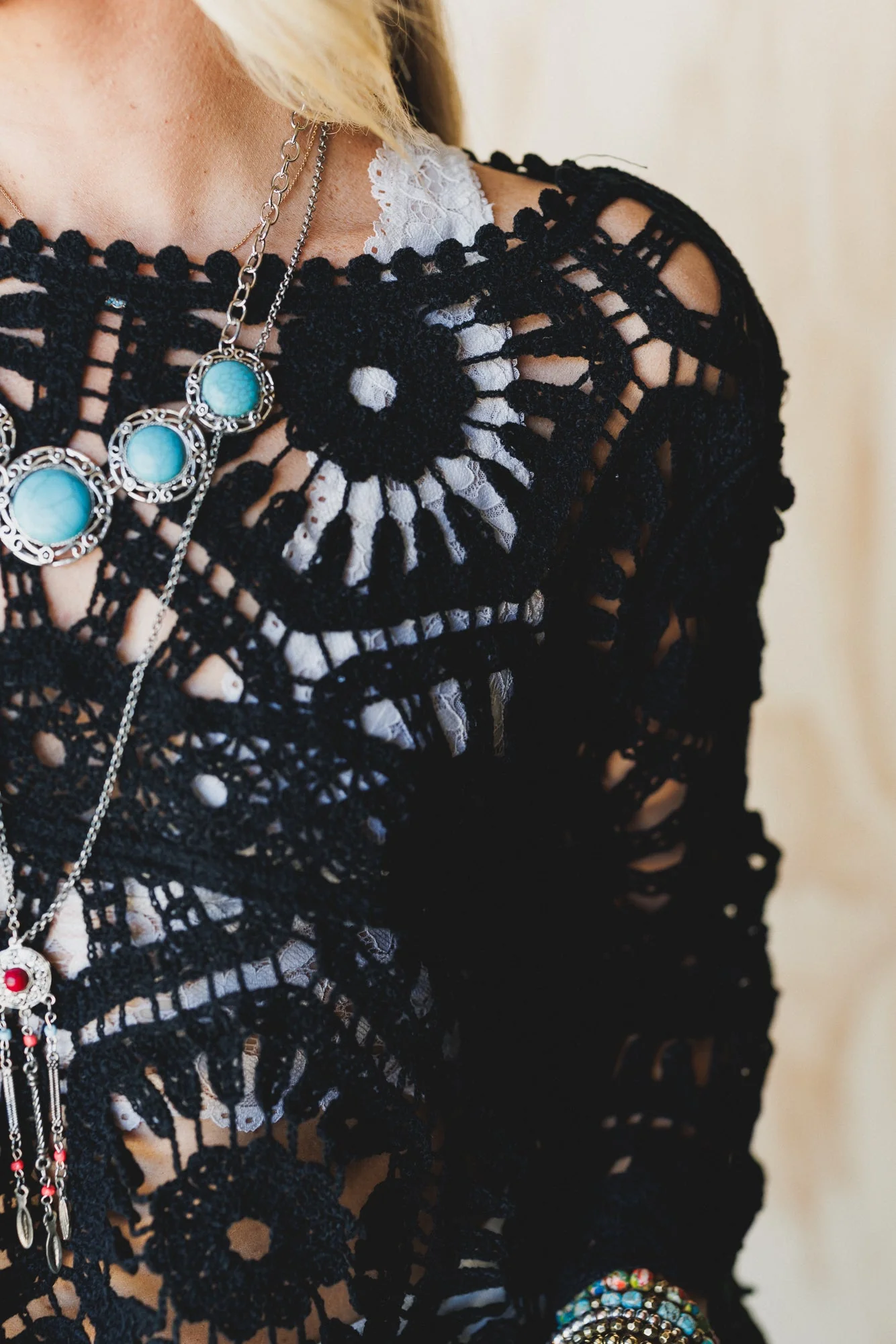Crush Worthy Crochet Top - Black - Pre Order - Image 2