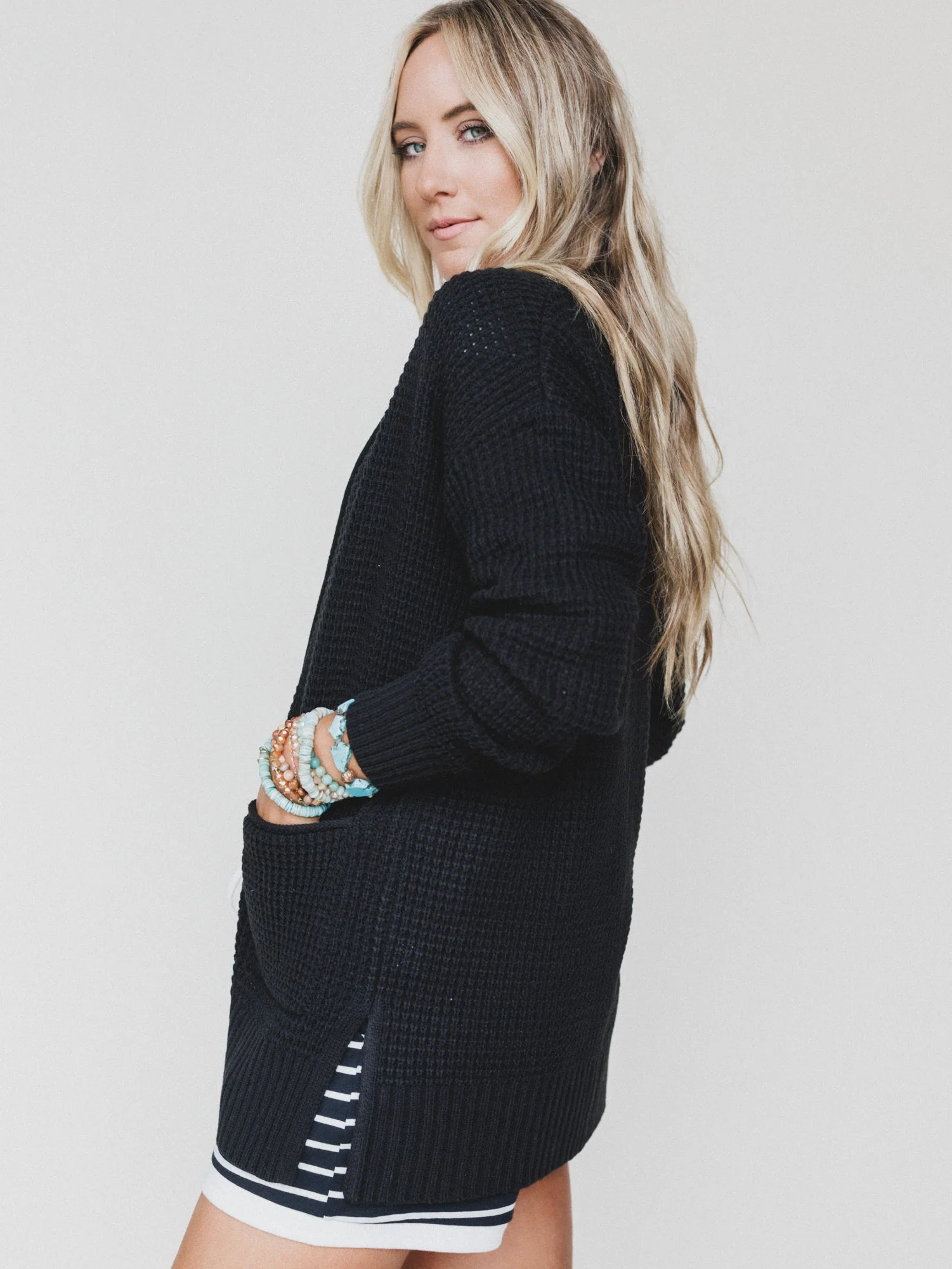 Cuddle Ready Cardigan - Black - Image 4