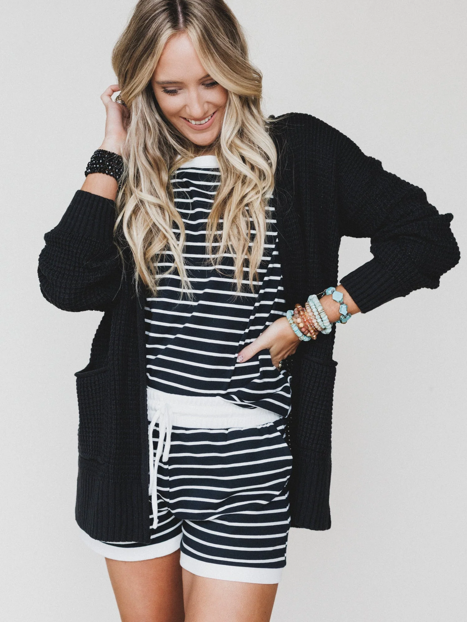 Cuddle Ready Cardigan - Black - Pre Order