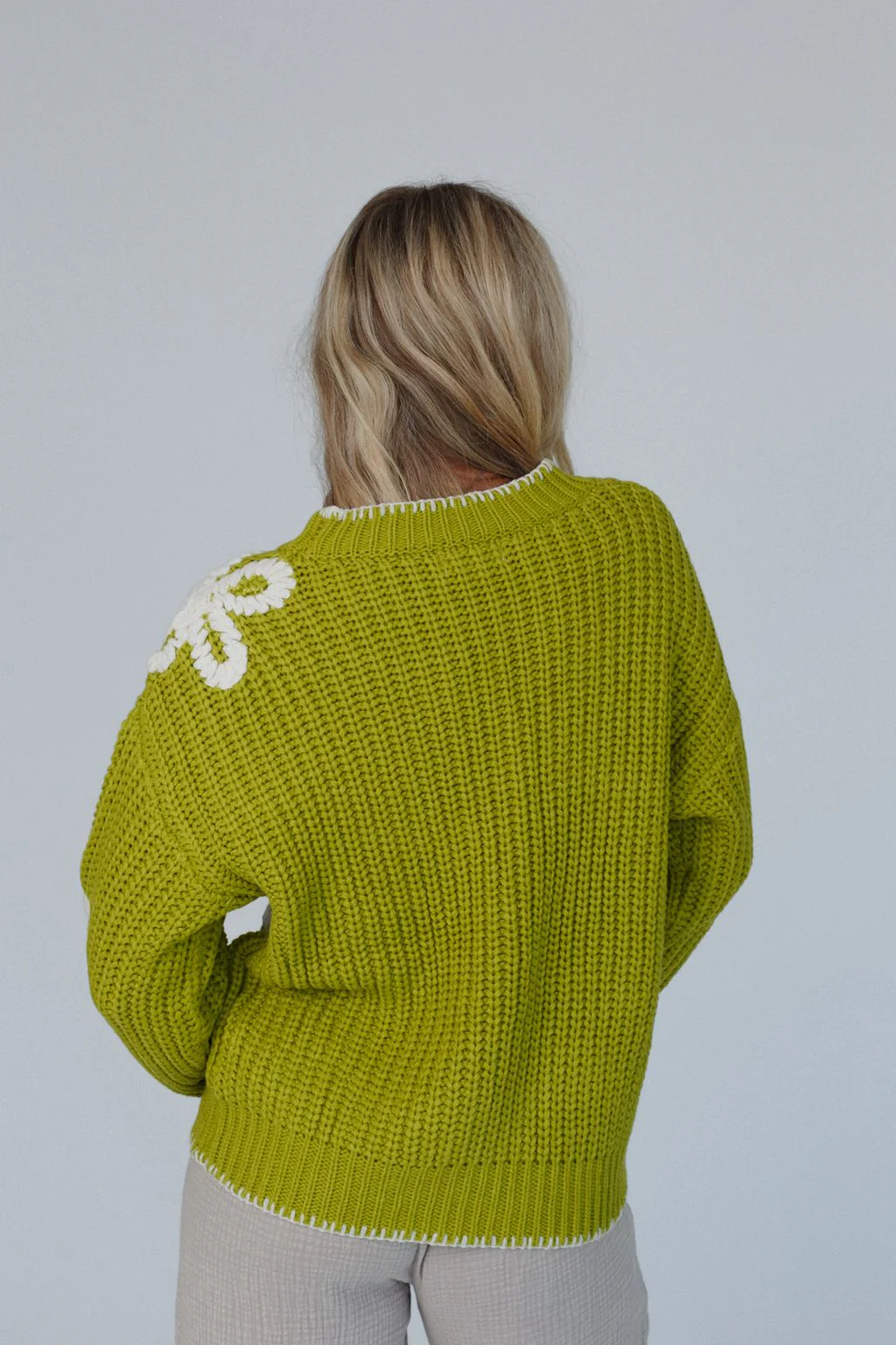 Daisy Belle Sweater - Green - Image 2