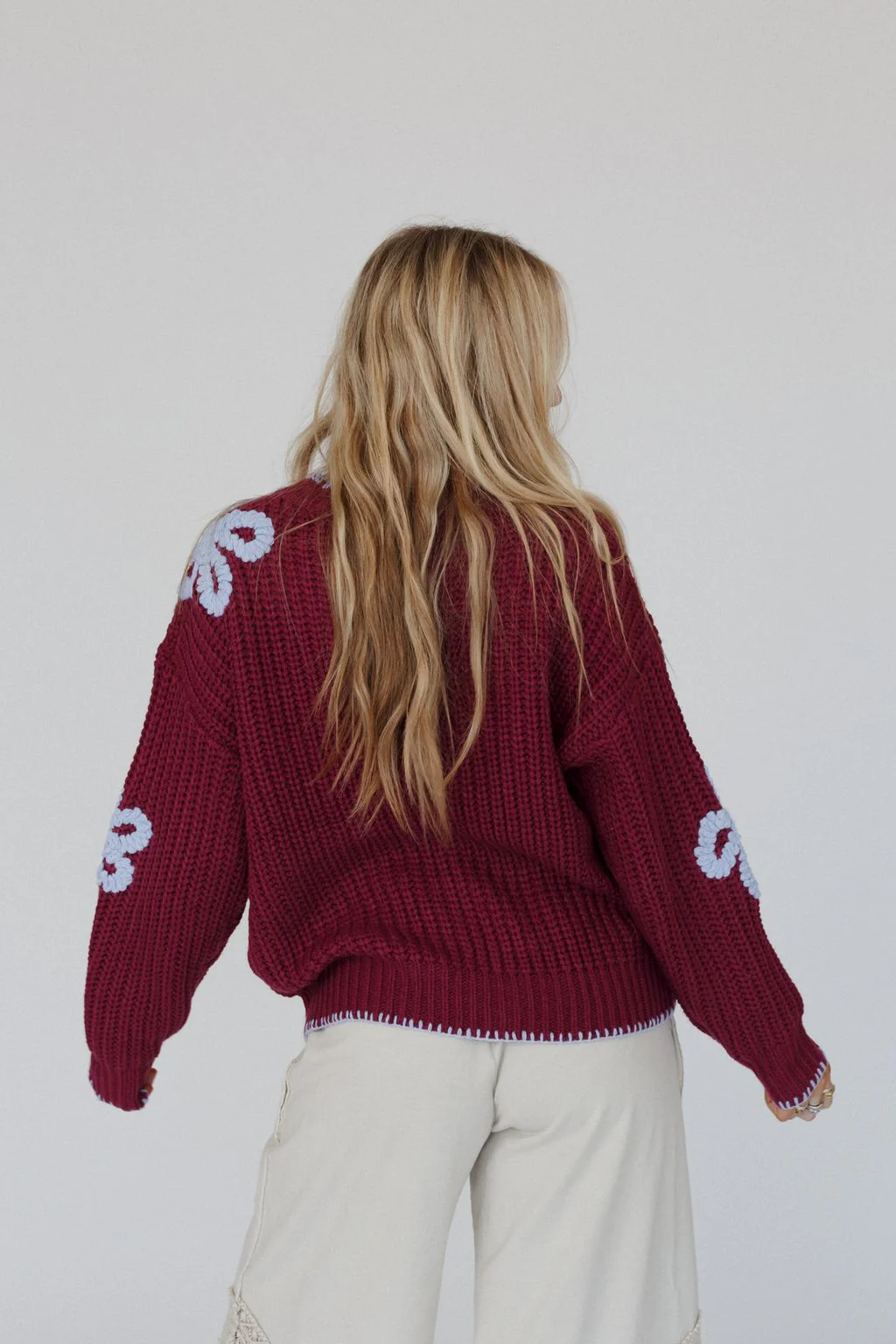 Daisy Belle Sweater - Purple - Image 4