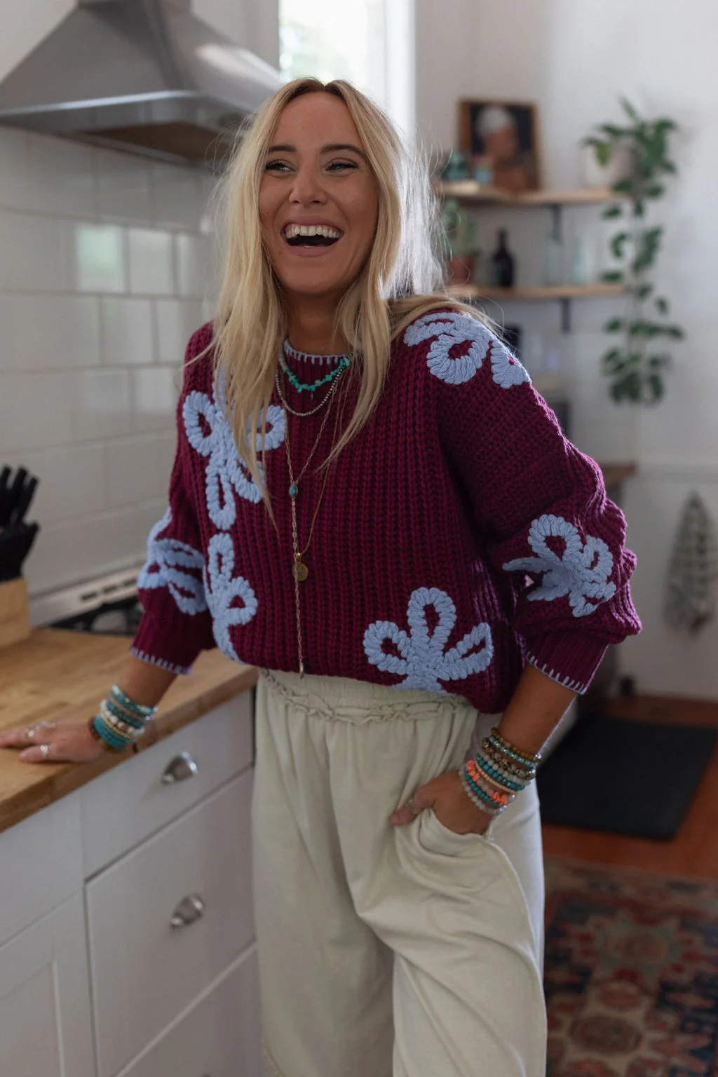 Daisy Belle Sweater - Purple - Image 7