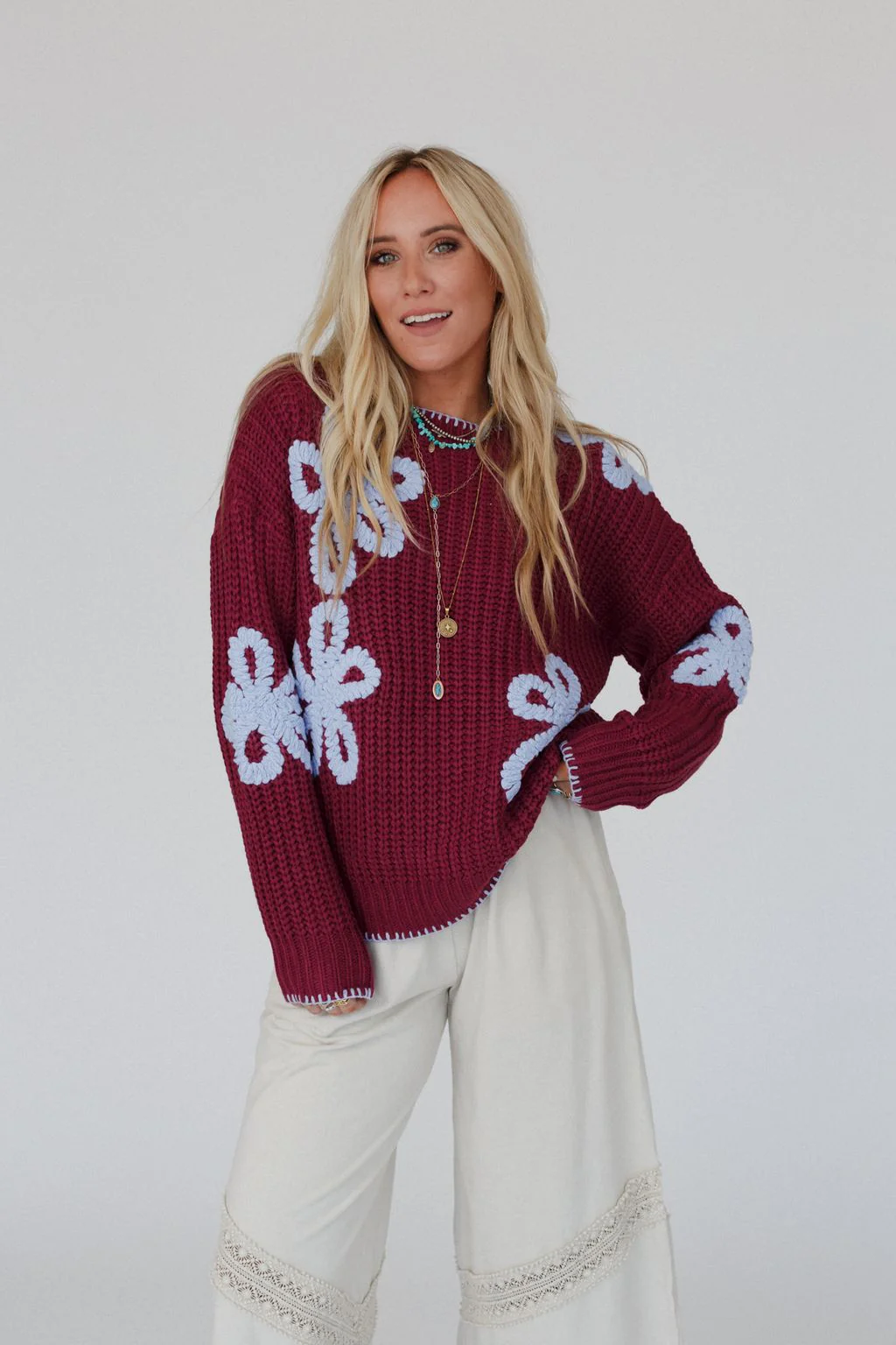 Daisy Belle Sweater - Purple - Image 9