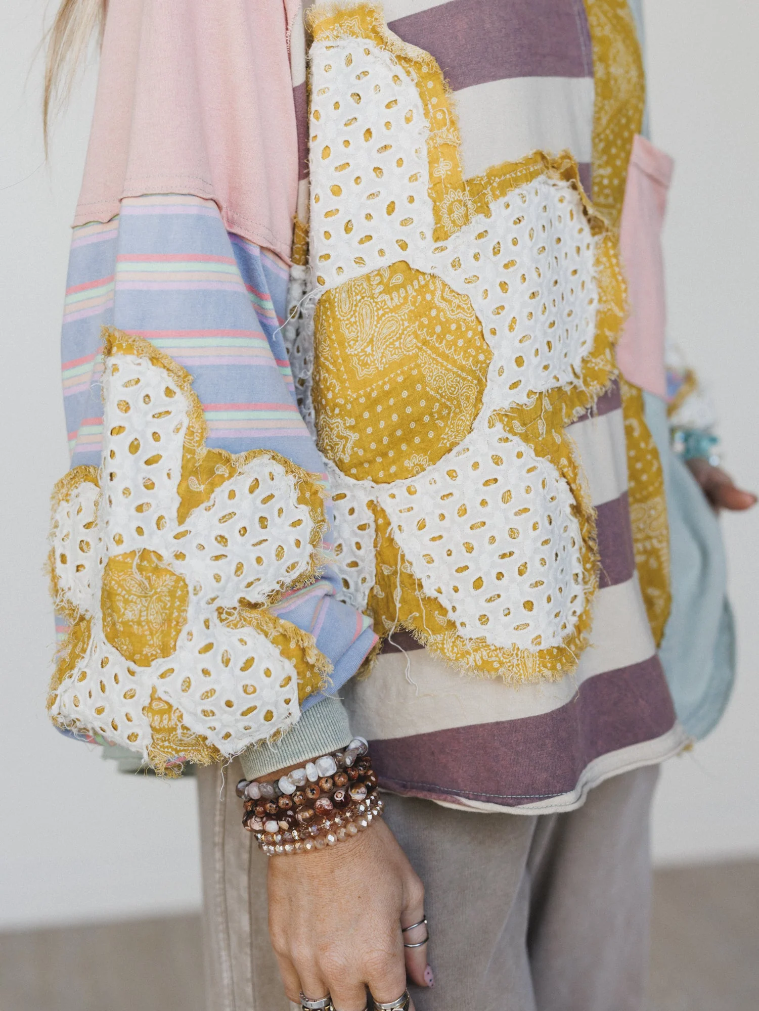 Daisy Darling Patchwork Top - Pink Lavender - Image 4