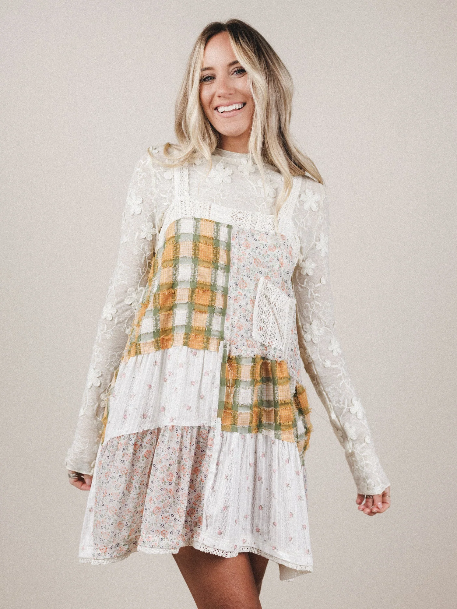 Daisy Veil Mesh Top - Ivory - Image 5