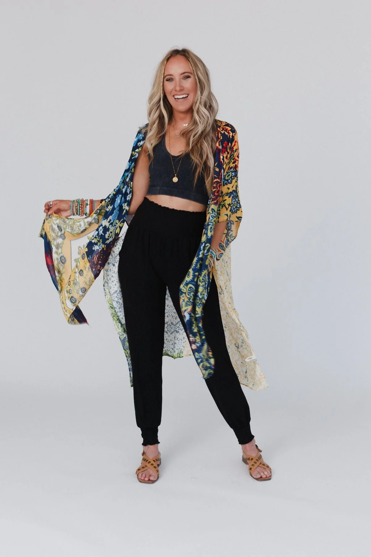 Dakota Patterned Kimono - Multi - Image 6