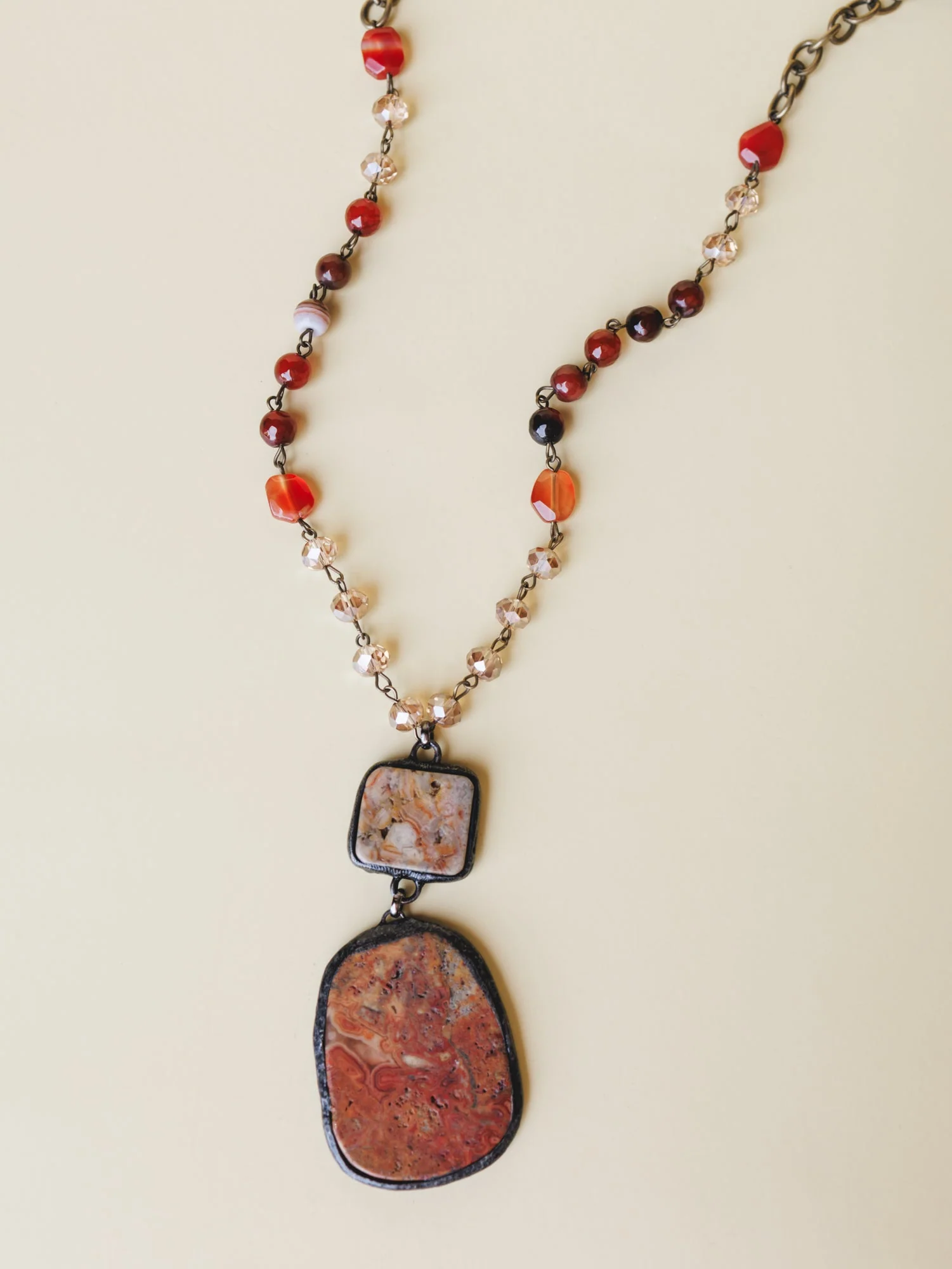 Darby Necklace Gemstone Necklace - Multi - Image 3