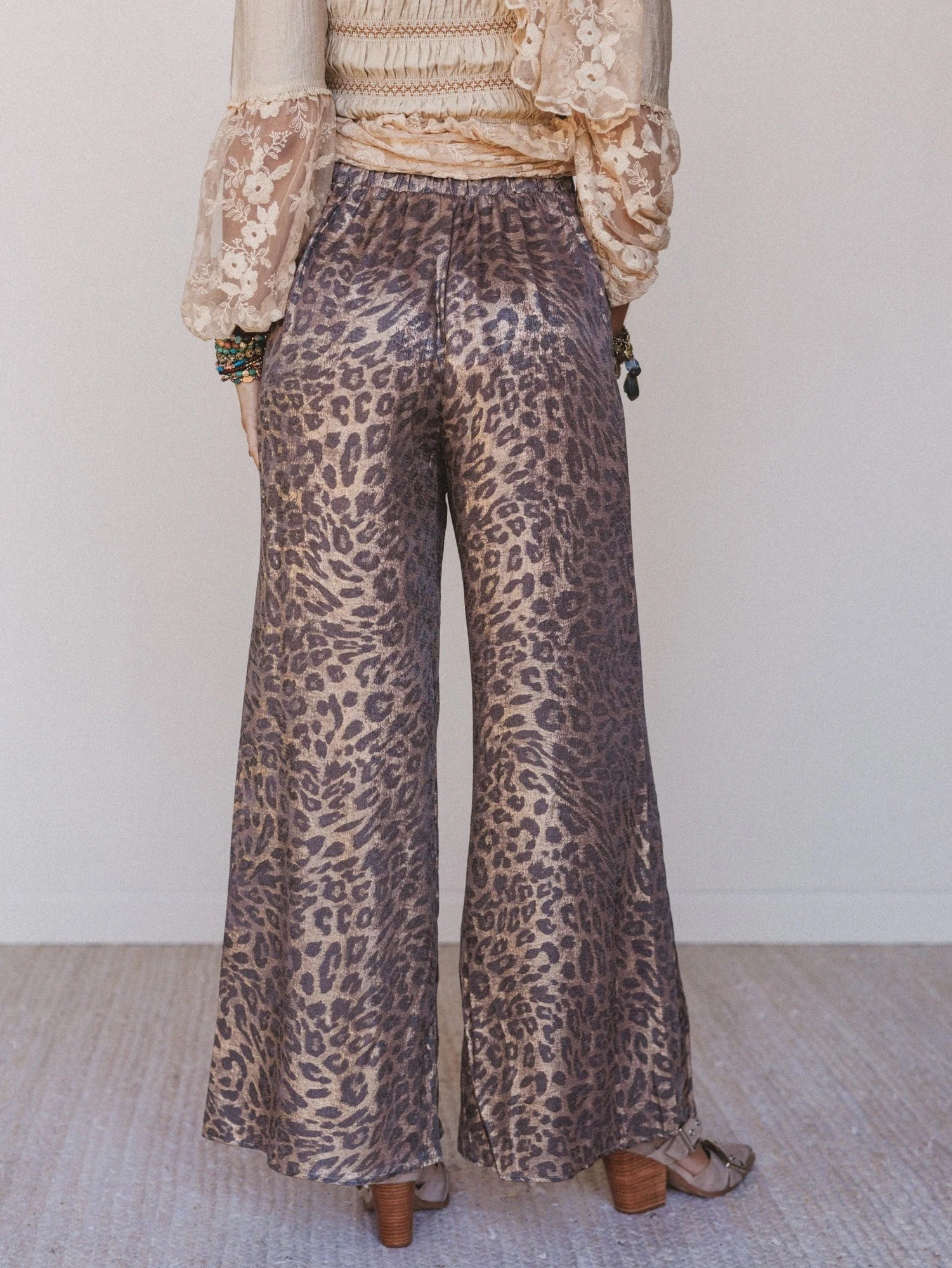 Darling Drift Animal Print Pants - Gold - Image 7
