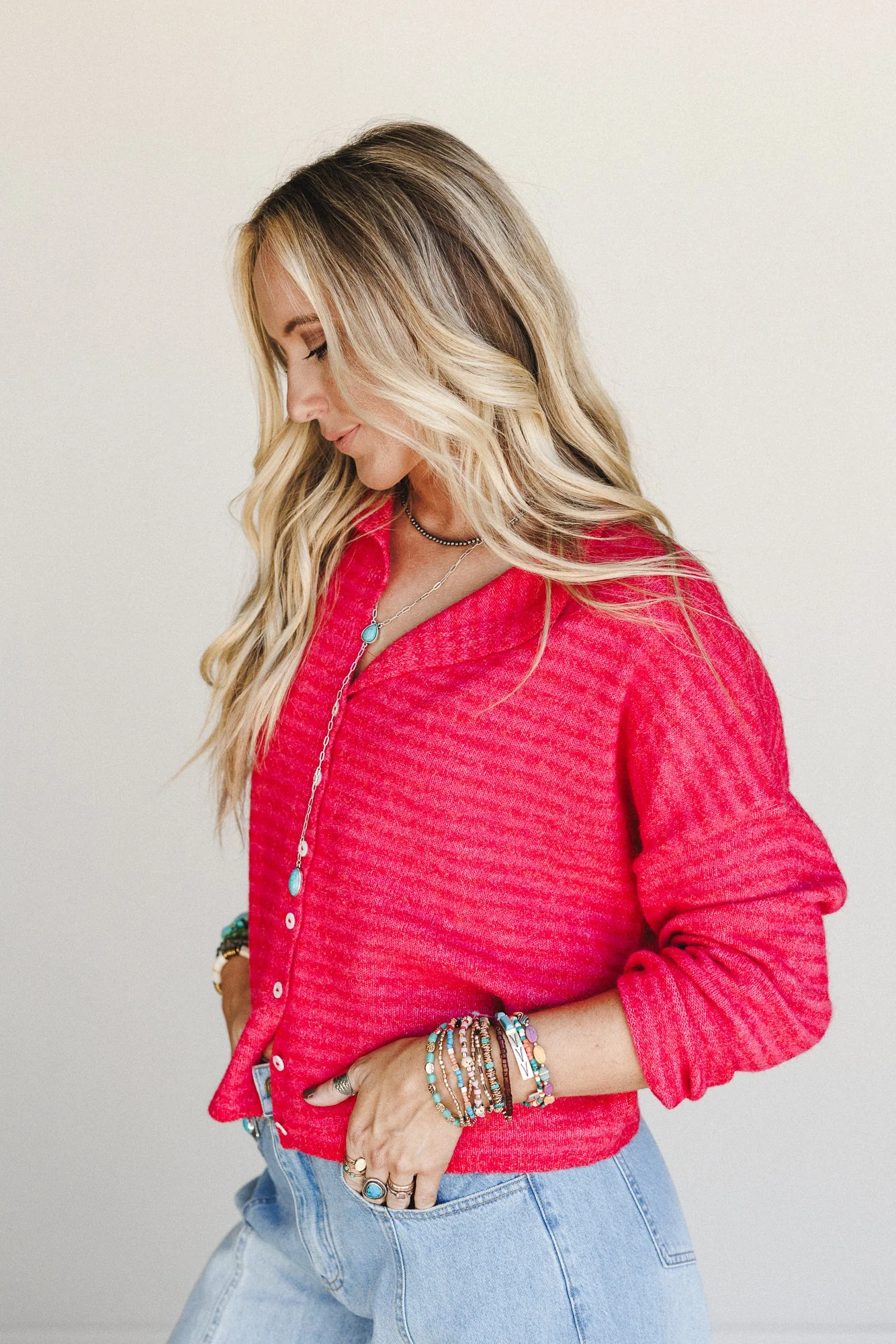 Day Trip Sweater - Red - Image 3