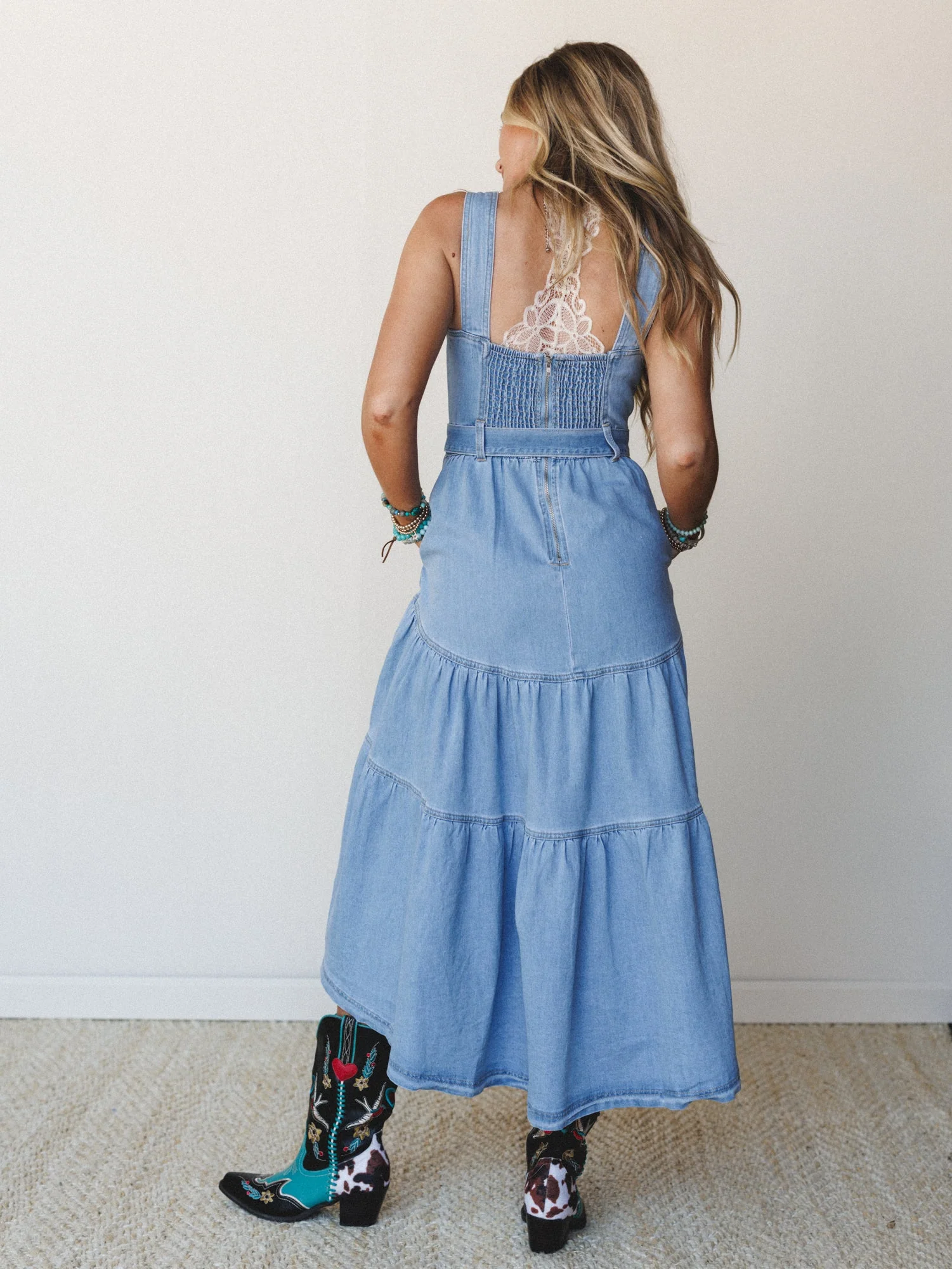 Denim Meadows Dress - Cloud Wash - Image 5