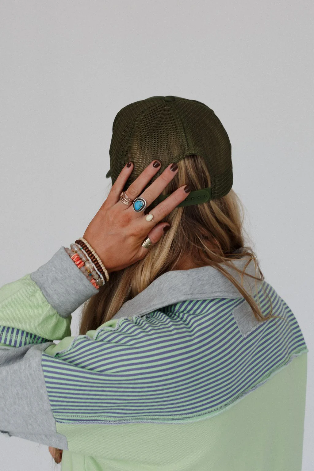 Desert Drift Trucker Hat - Olive - Image 3
