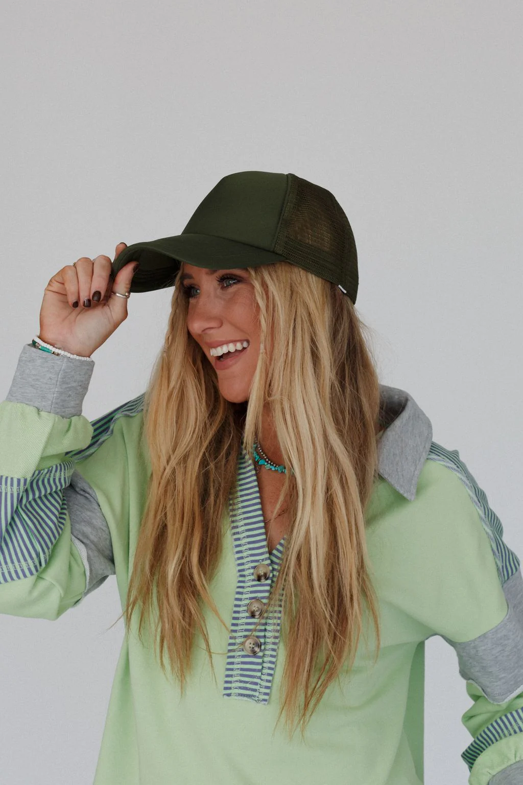 Desert Drift Trucker Hat - Olive - Image 9