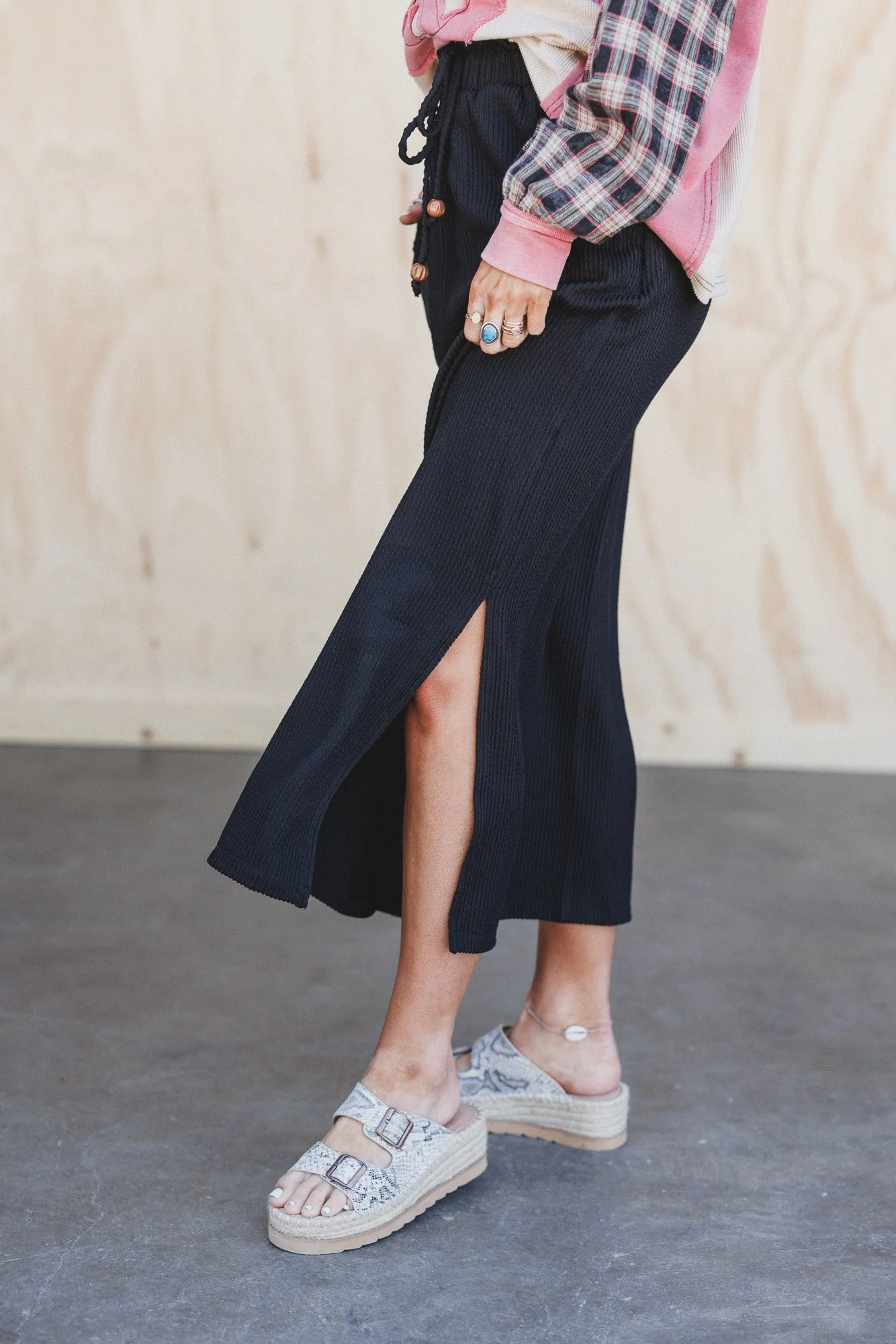 The Nest Desert Rose Maxi Skirt - Black - Image 2