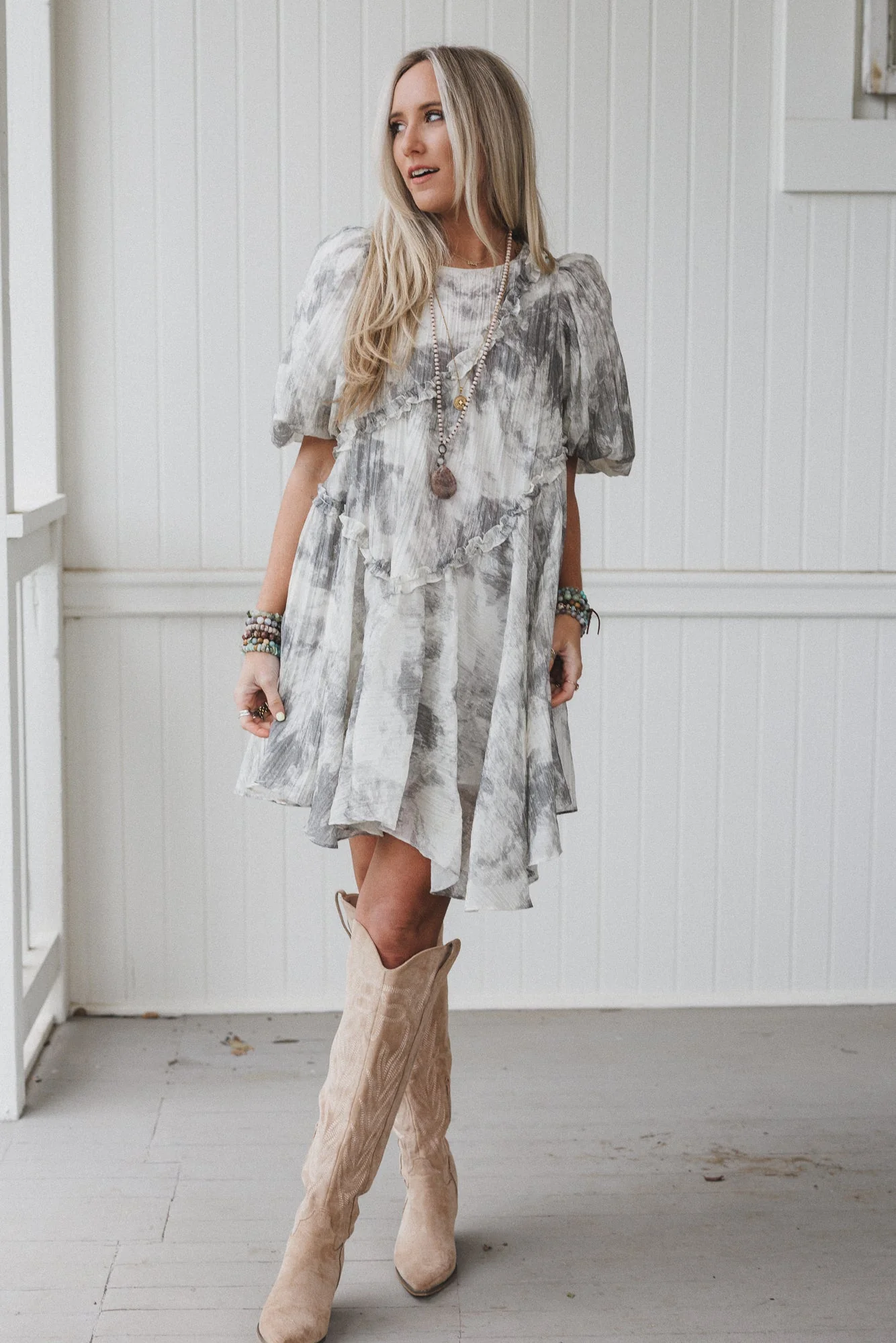 Dream Cloud Dress - Gray - Image 2