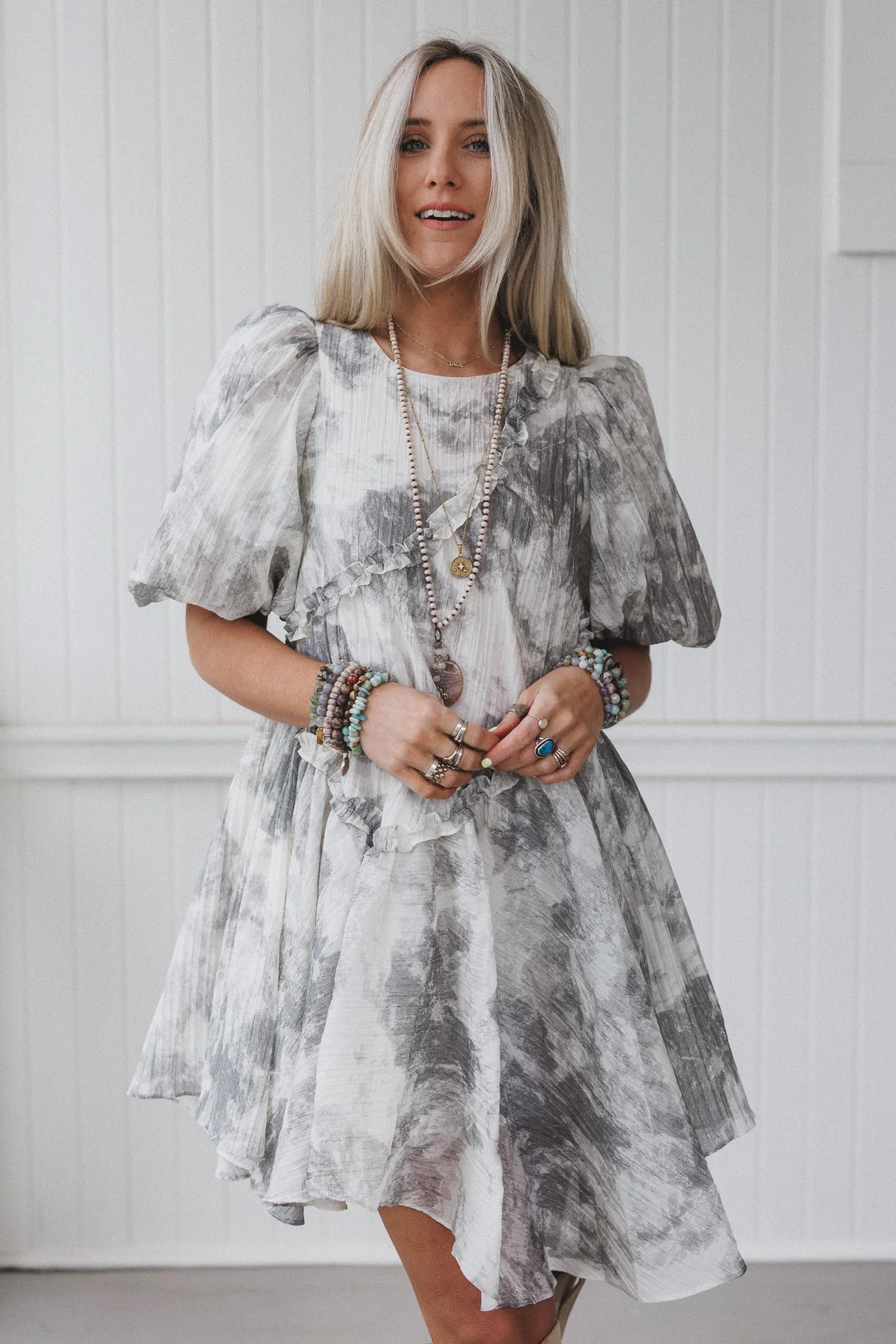 Dream Cloud Dress - Gray - Image 4