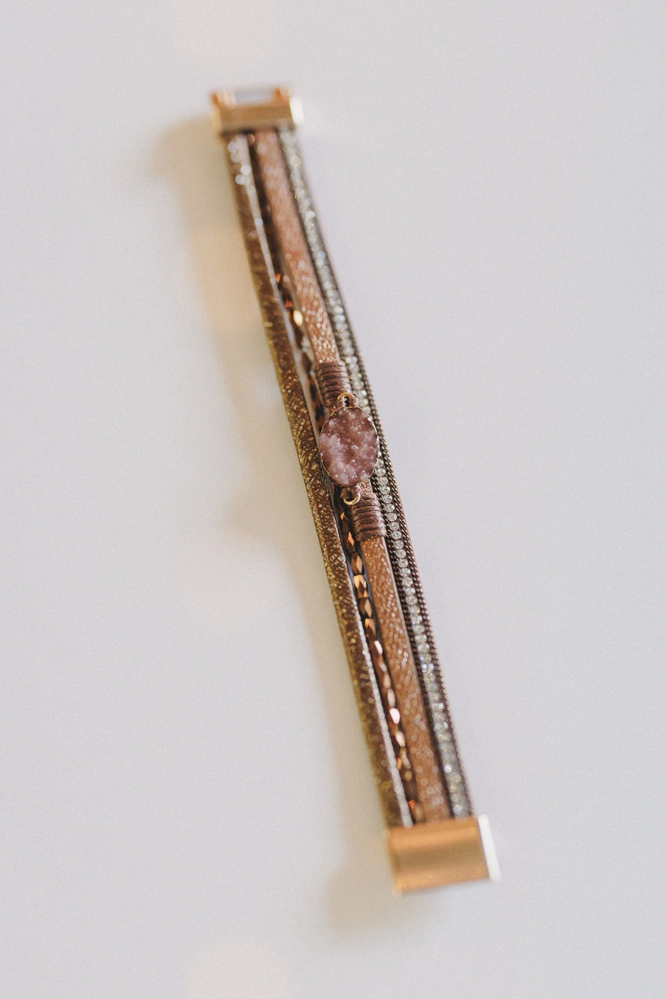 Dusty Horizon Layered Bracelet - Camel - Image 4