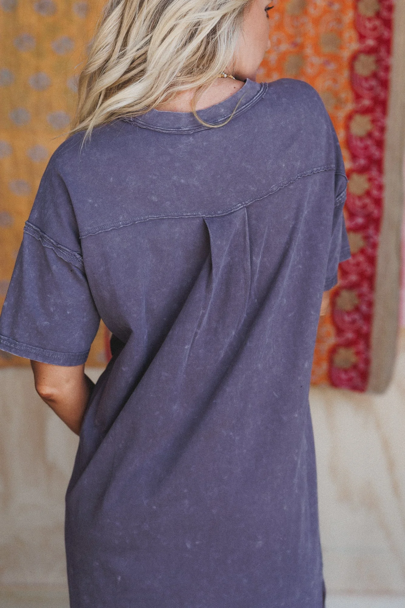Earth Ease Tee Dress - Charcoal - Image 6