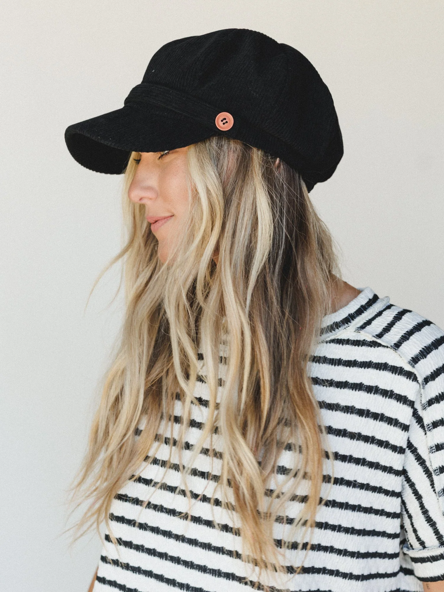 Easy Days Newsboy Cap - Black