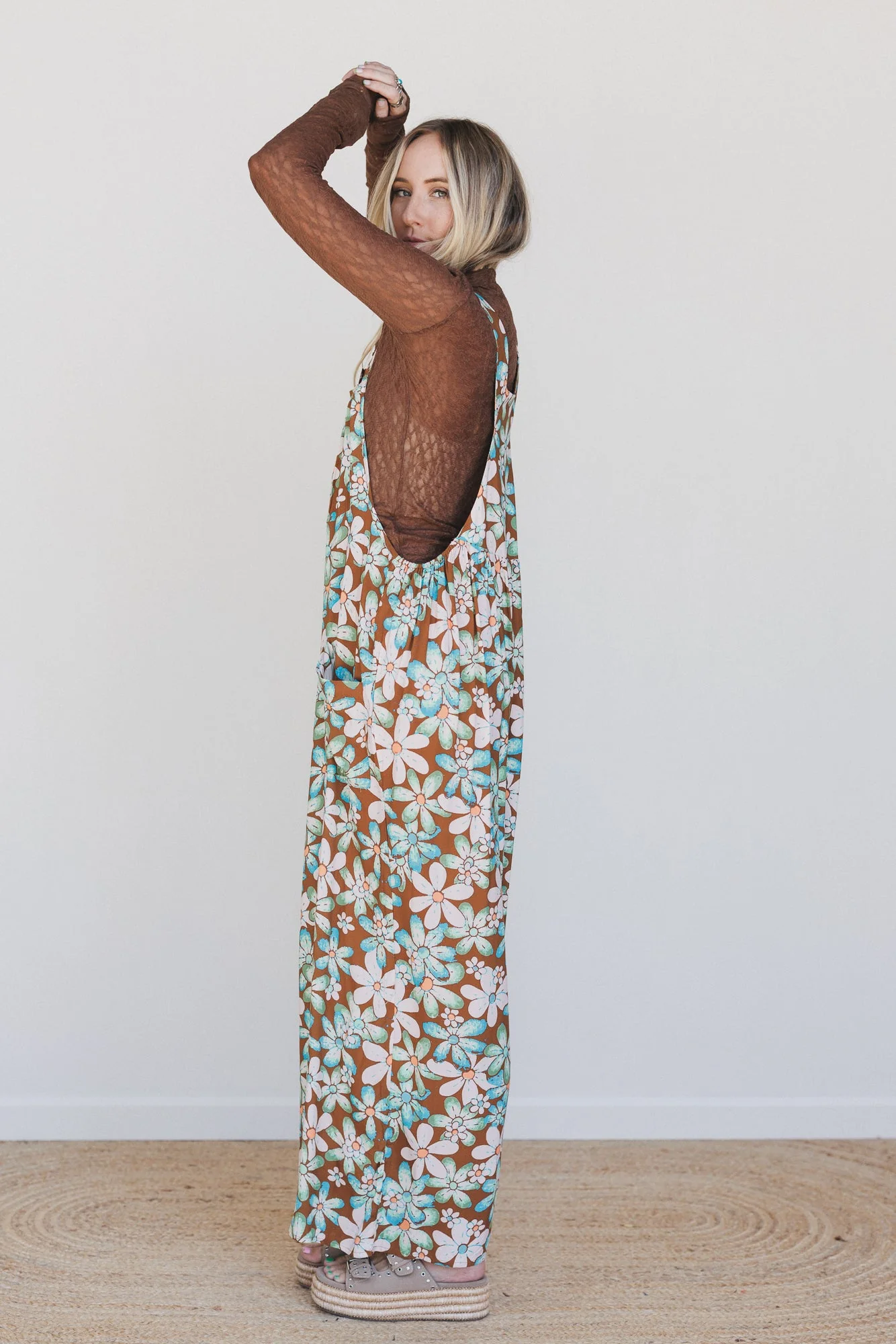 Electric Daisy Overalls - Mocha - Image 5