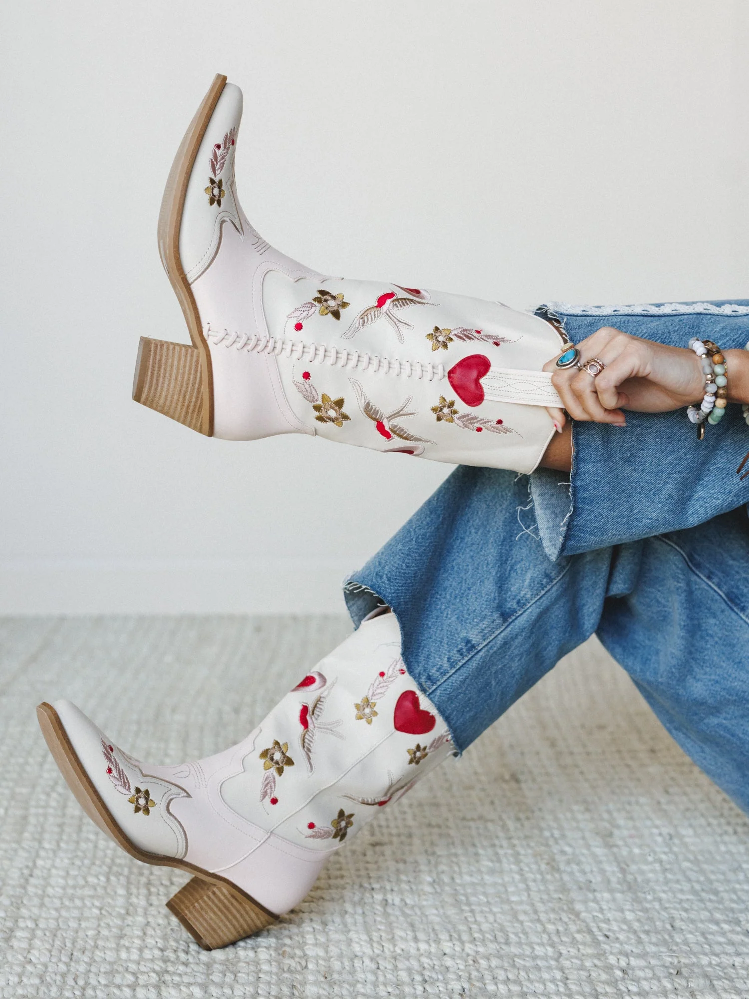 Elsie Bootie - Pink Beige