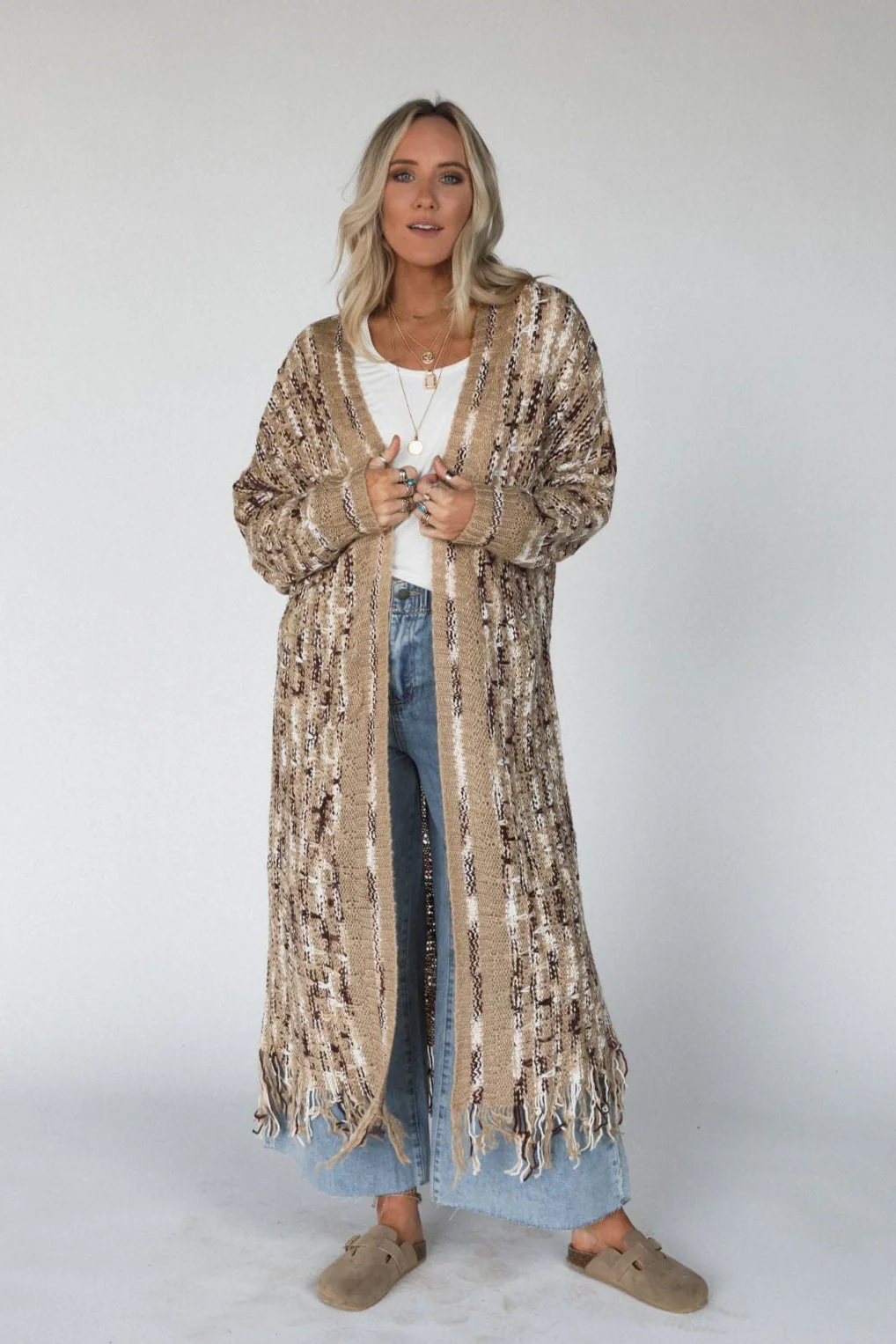 Evening Glow Cardigan - Latte - Image 4