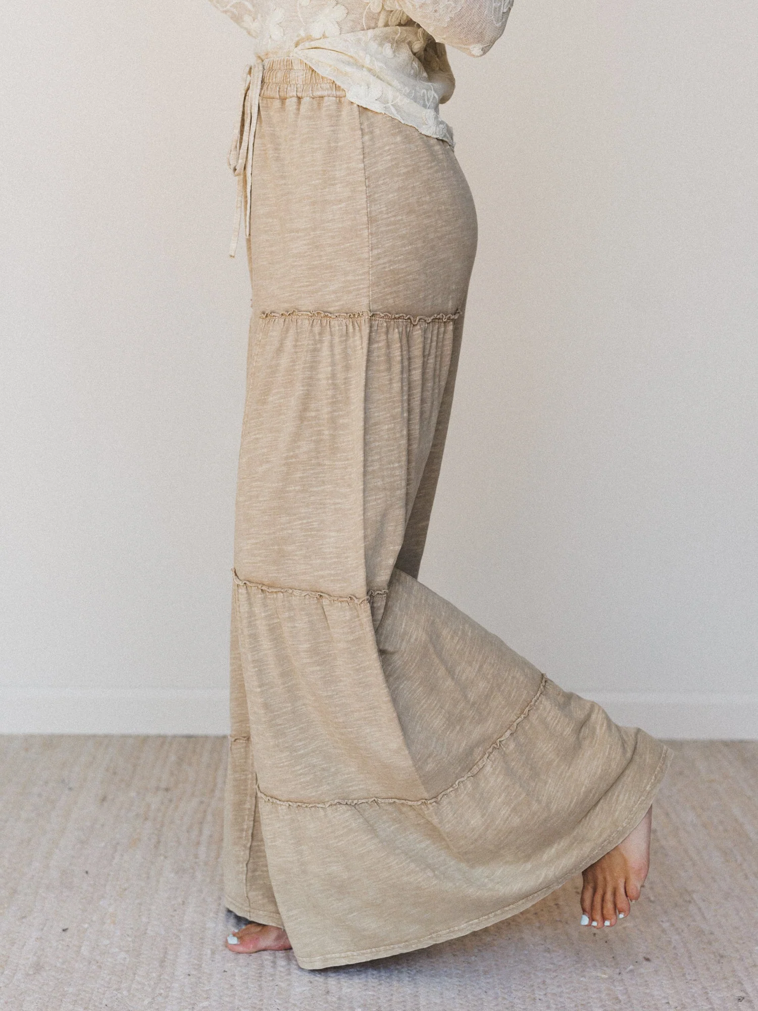 Everyday Adventure Tiered Pants - Tan - Image 4