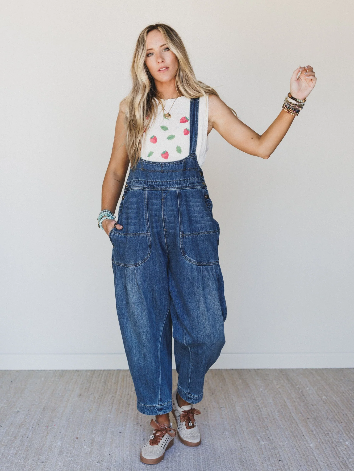 Farmer Chic Overalls - Denim - Image 5