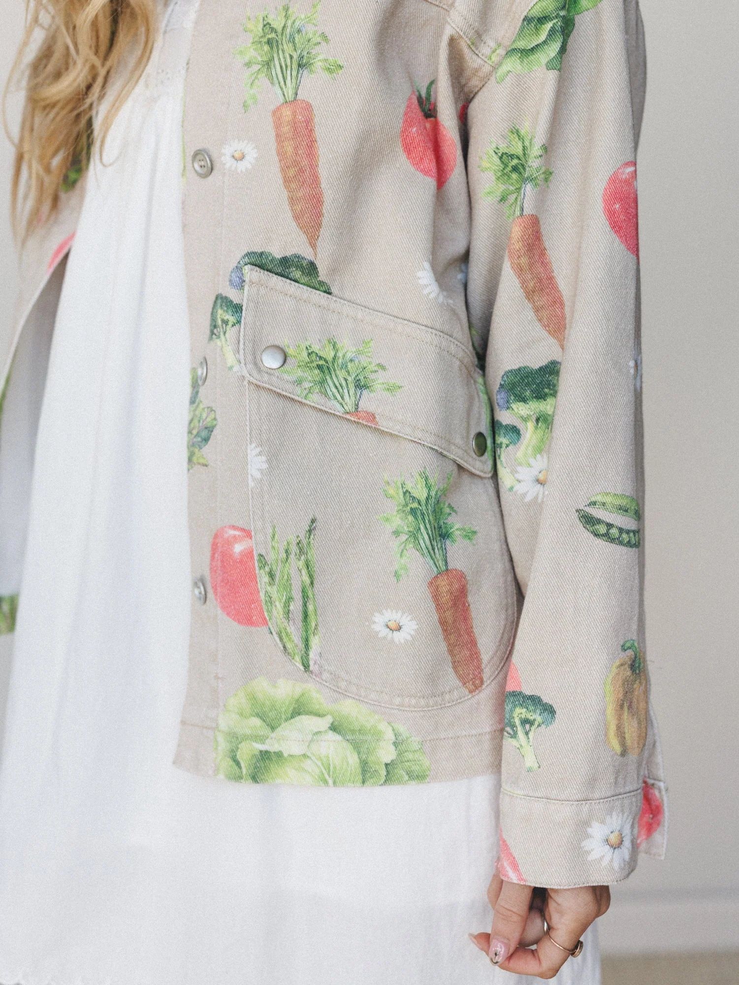 Farmer's Daughter Jacket - Garden Oatmeal - Image 3
