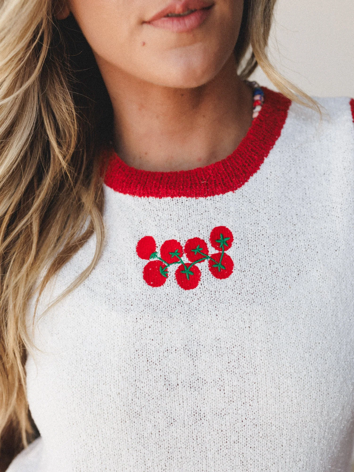 Favorite Things Knitted Tank - Off White - Image 3