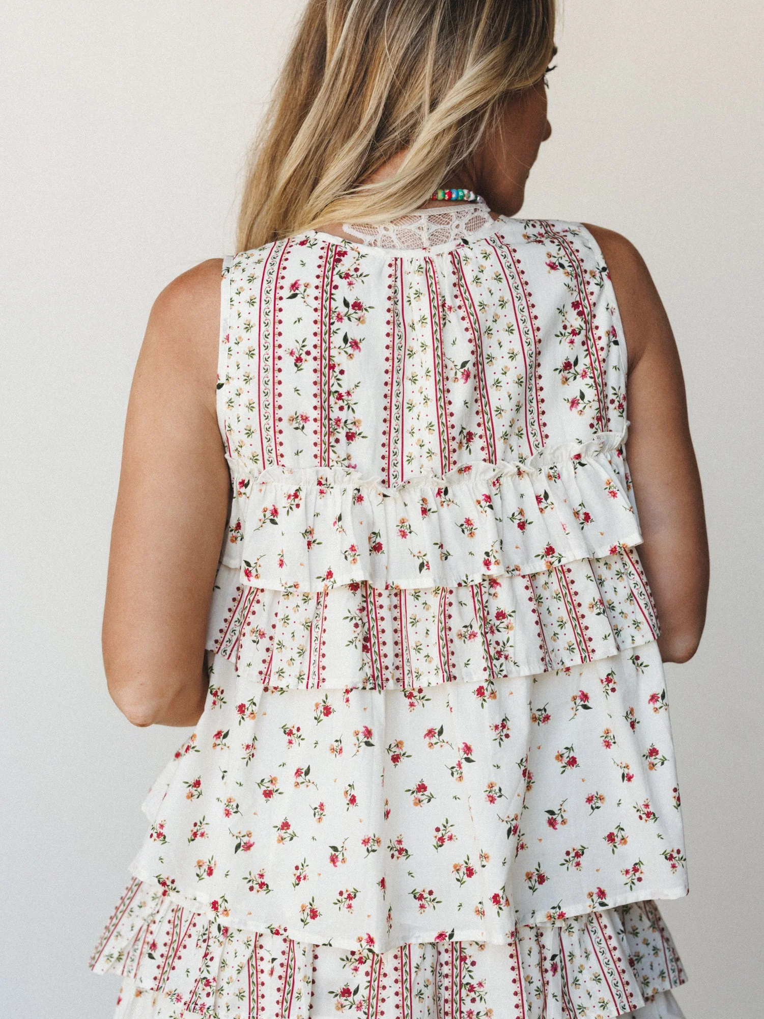 Festival Nights Top - Ivory Multi - Image 6