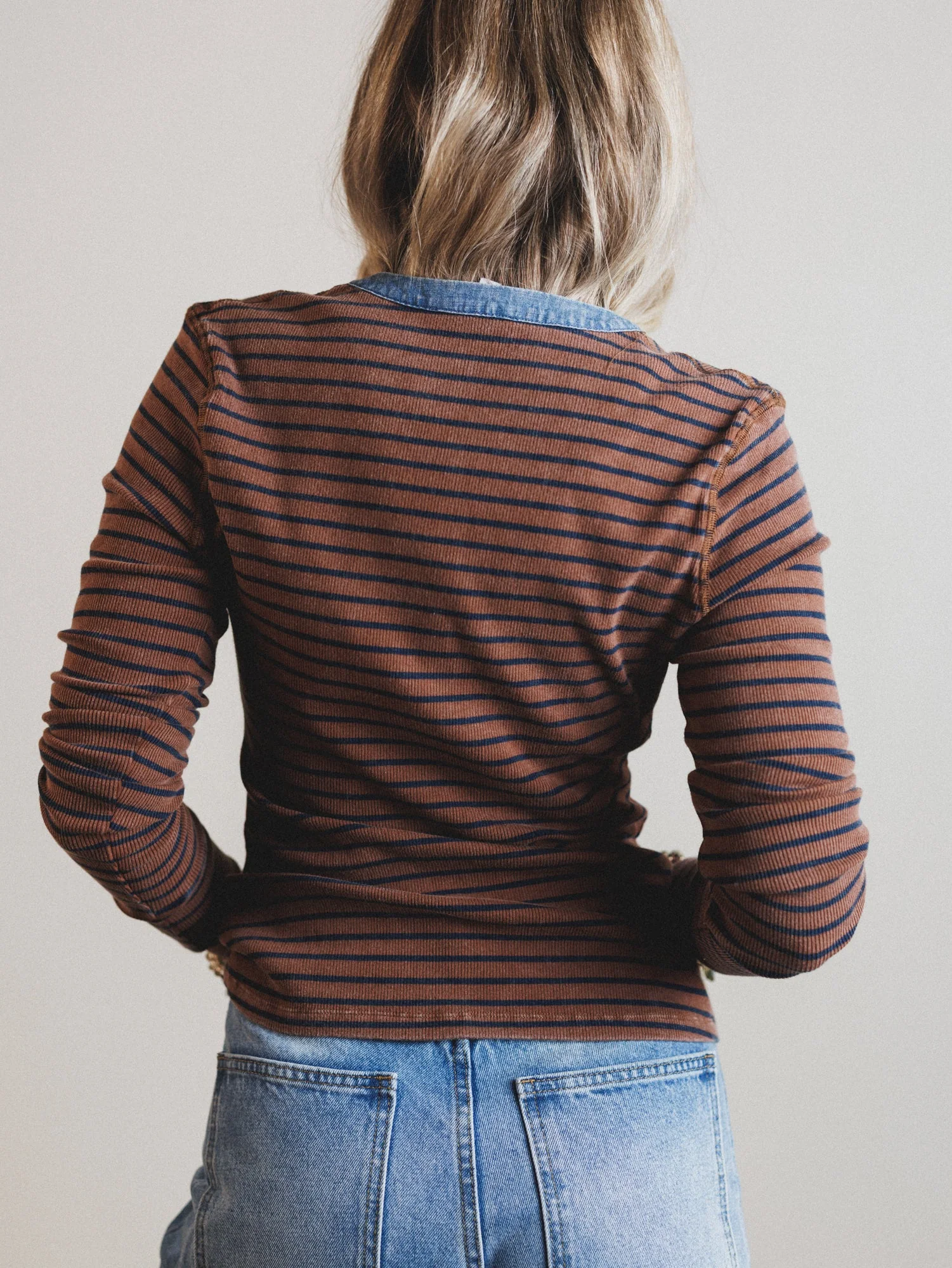 Fieldtrip Stripe Top - Rust - Image 6