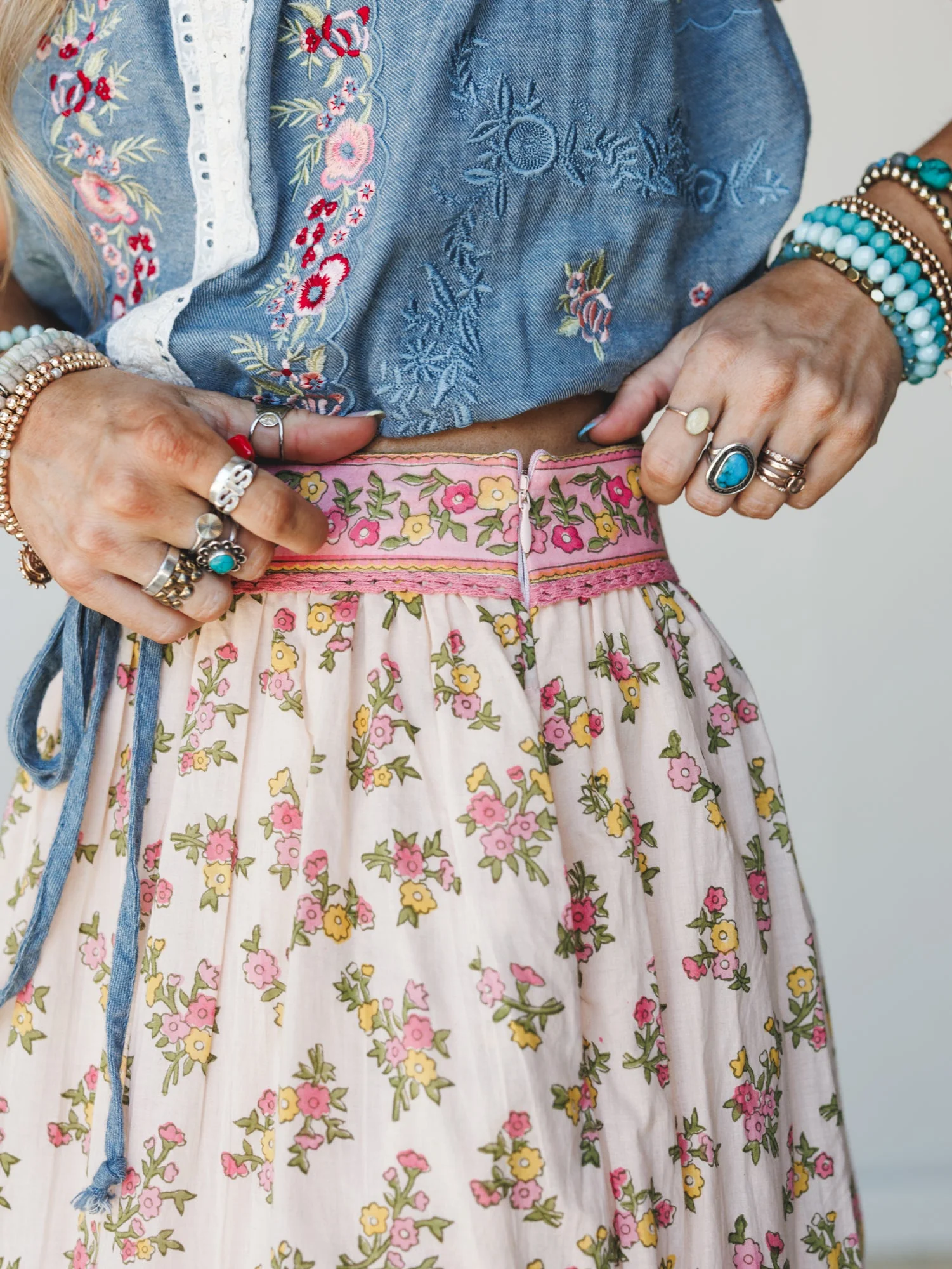 Floral Melody Skirt - Lemon Multi - Image 4