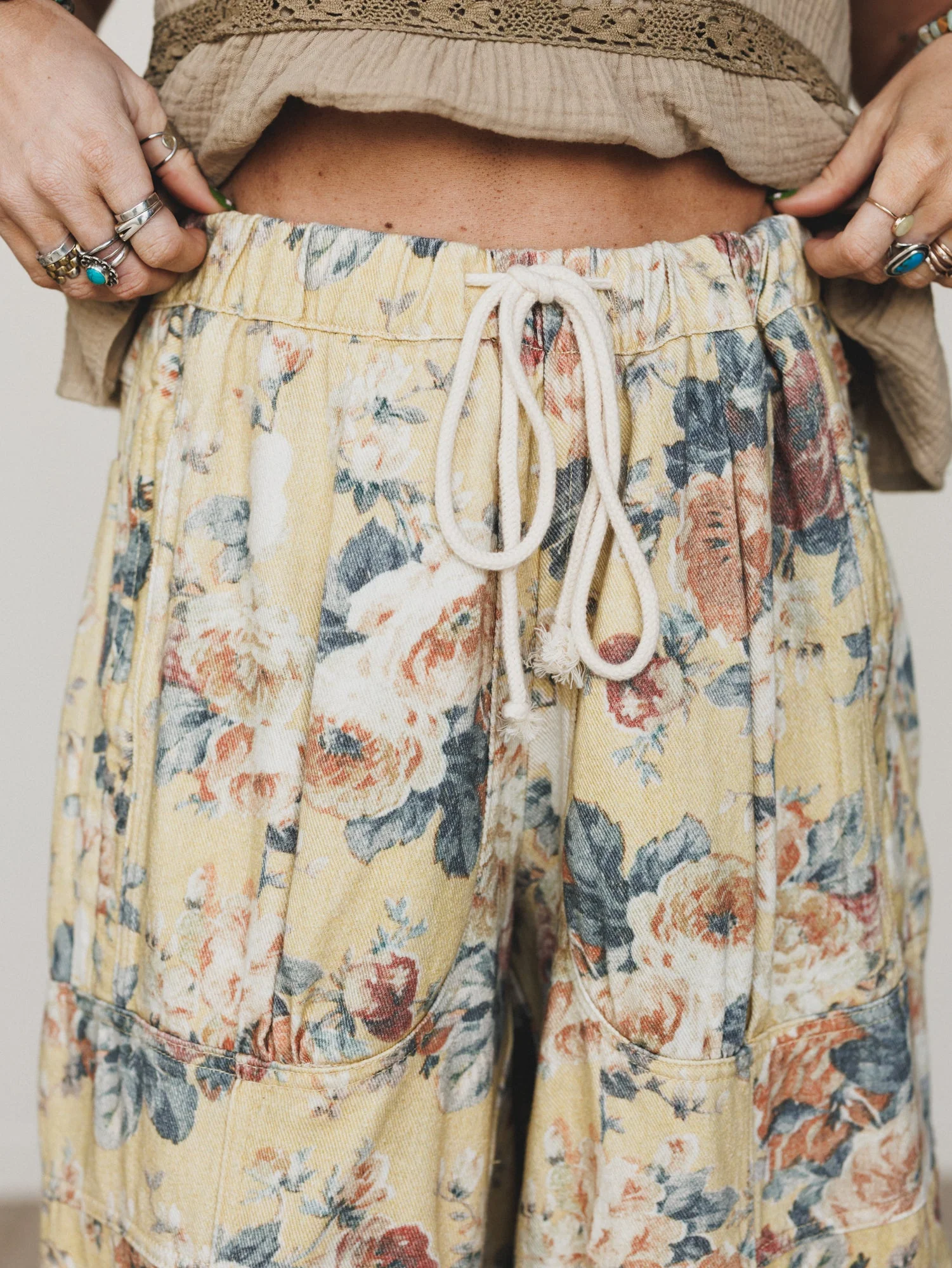 Flower Party Pants - Yellow - Image 4