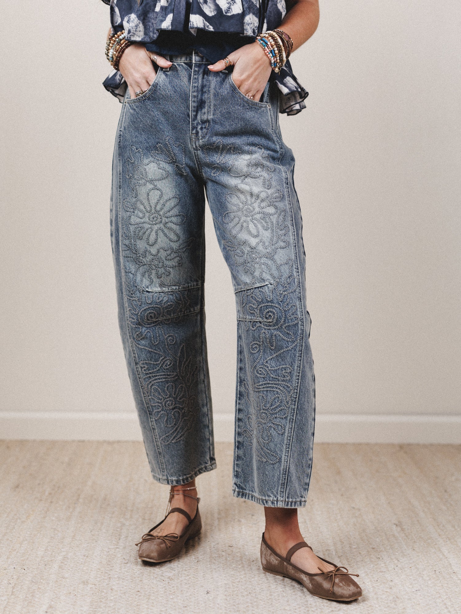 Groove Bloom Pants - Denim