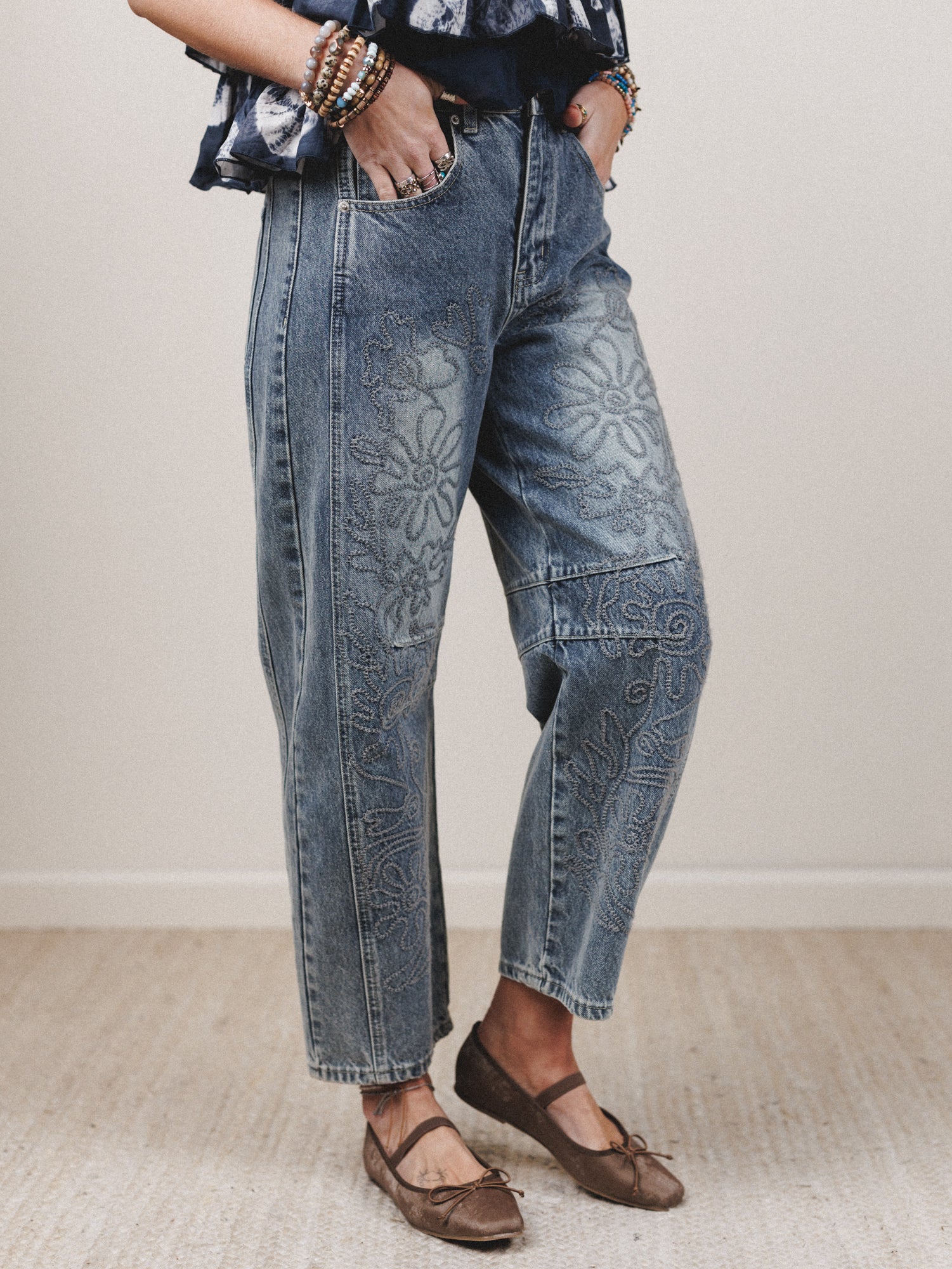 Groove Bloom Pants - Denim - Image 6