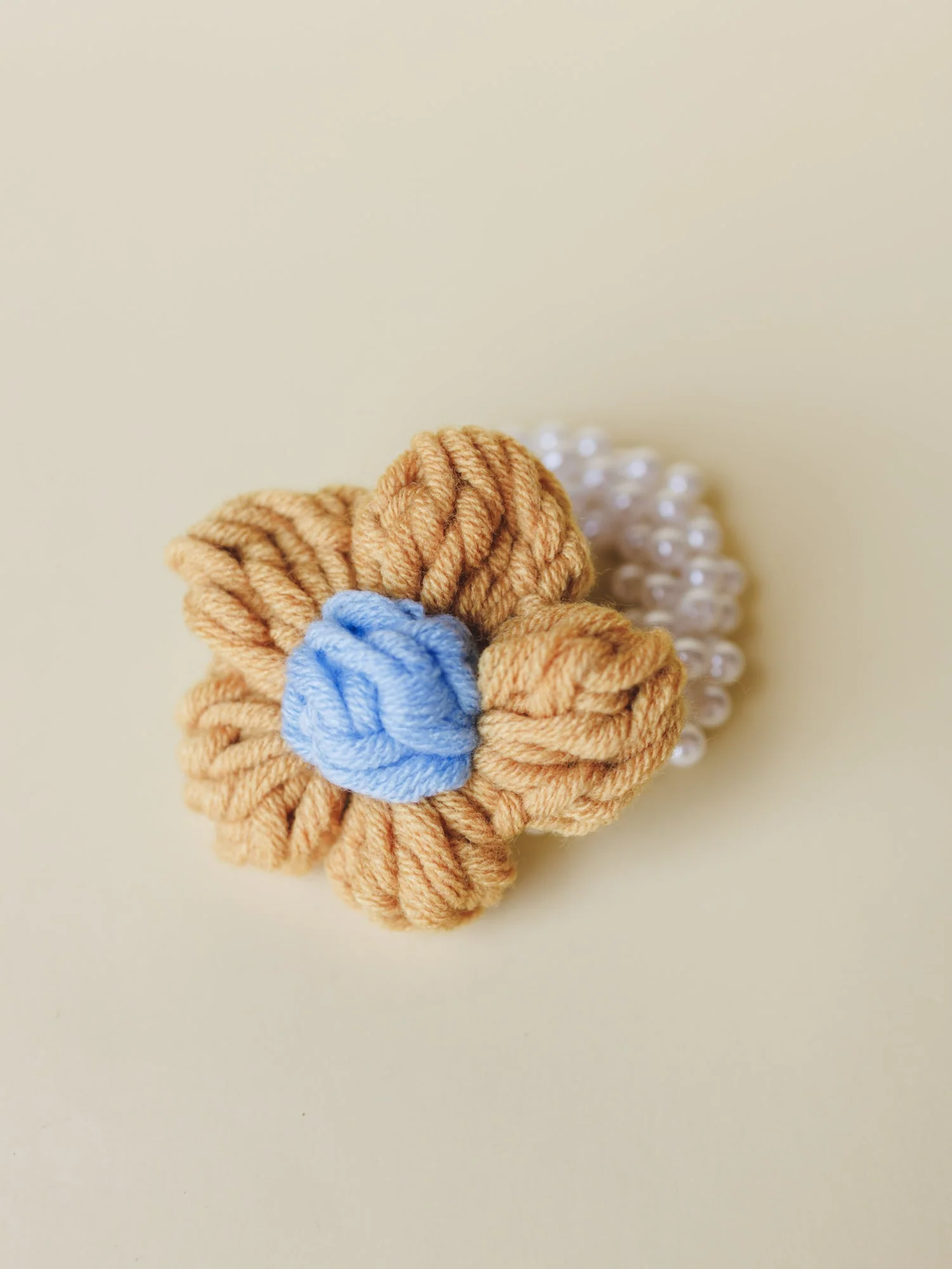 Flowers In Your Hair Scrunchie - Gold - Image 3