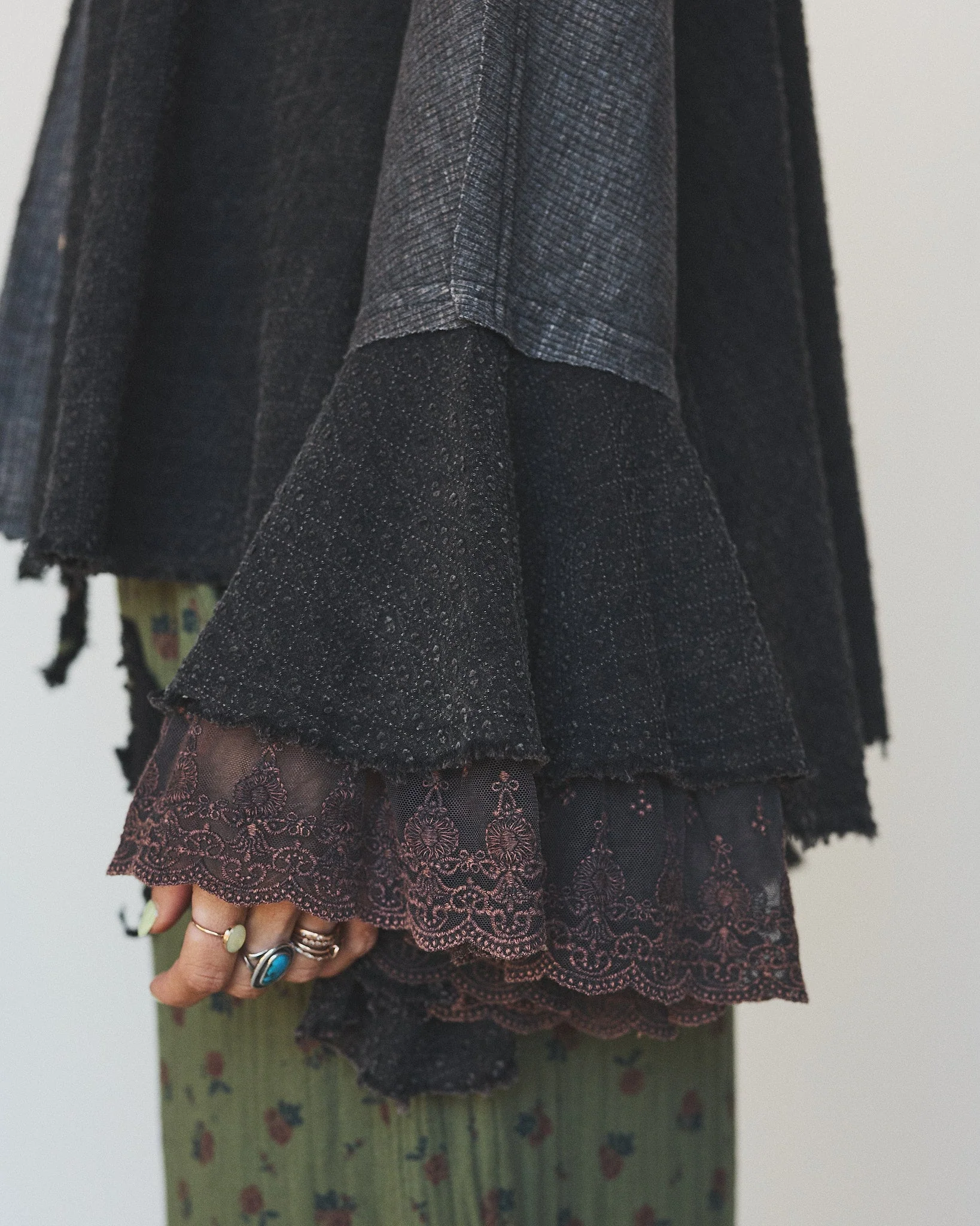 Flutter Fly Bell Sleeve Top - Black - Image 3