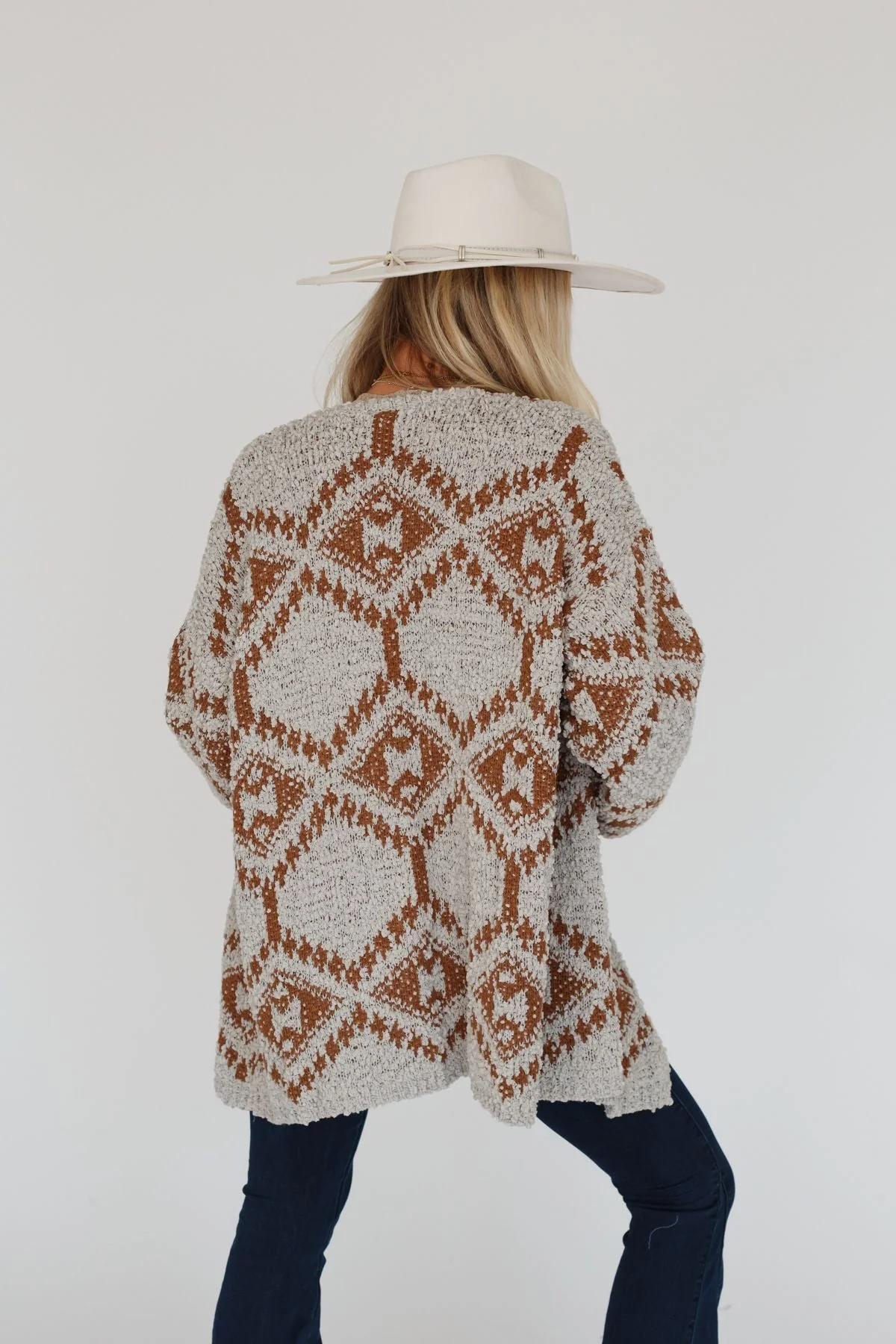 Free to Roam Cardigan - Gray - Image 3