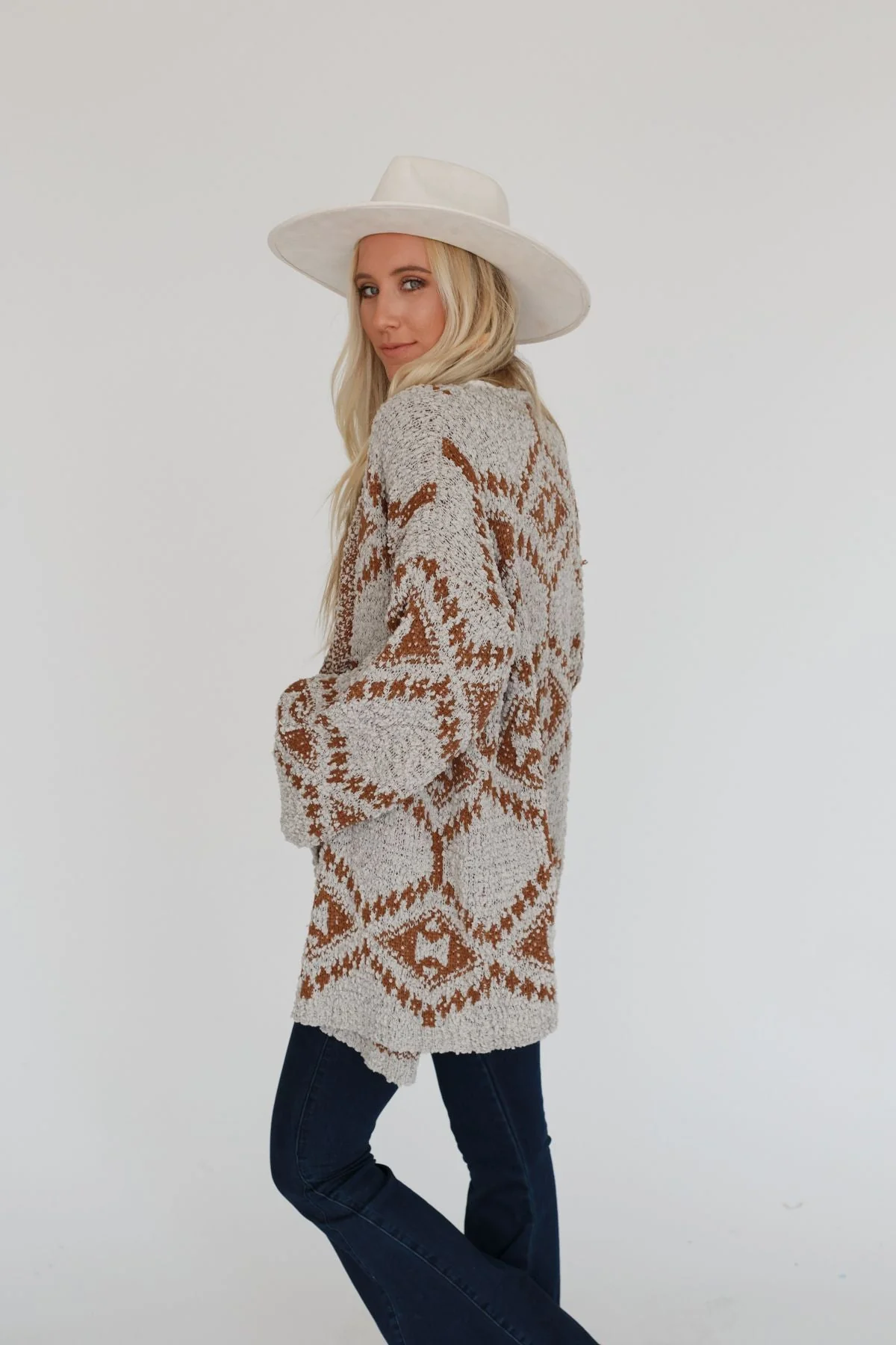 Free to Roam Cardigan - Gray - Image 5