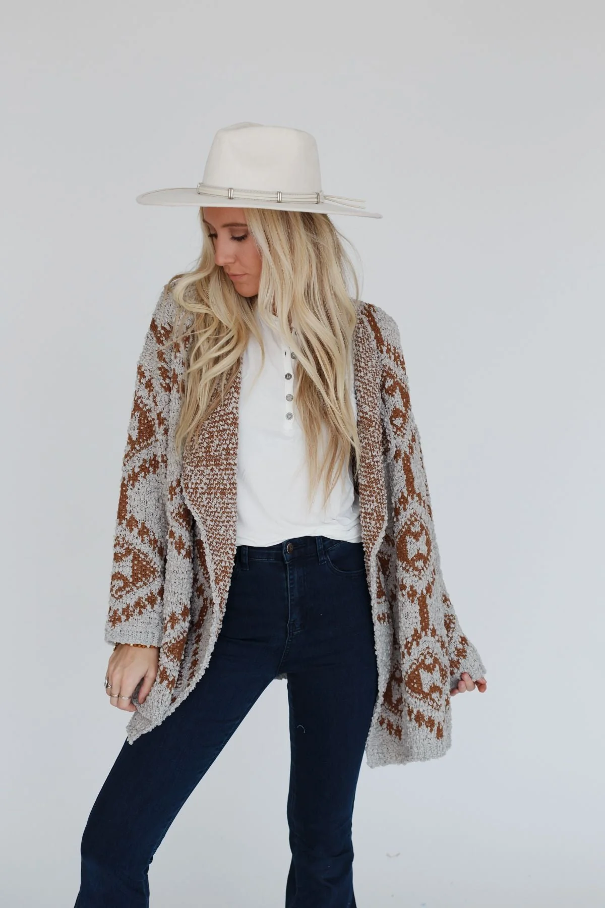 Free to Roam Cardigan - Gray - Image 7