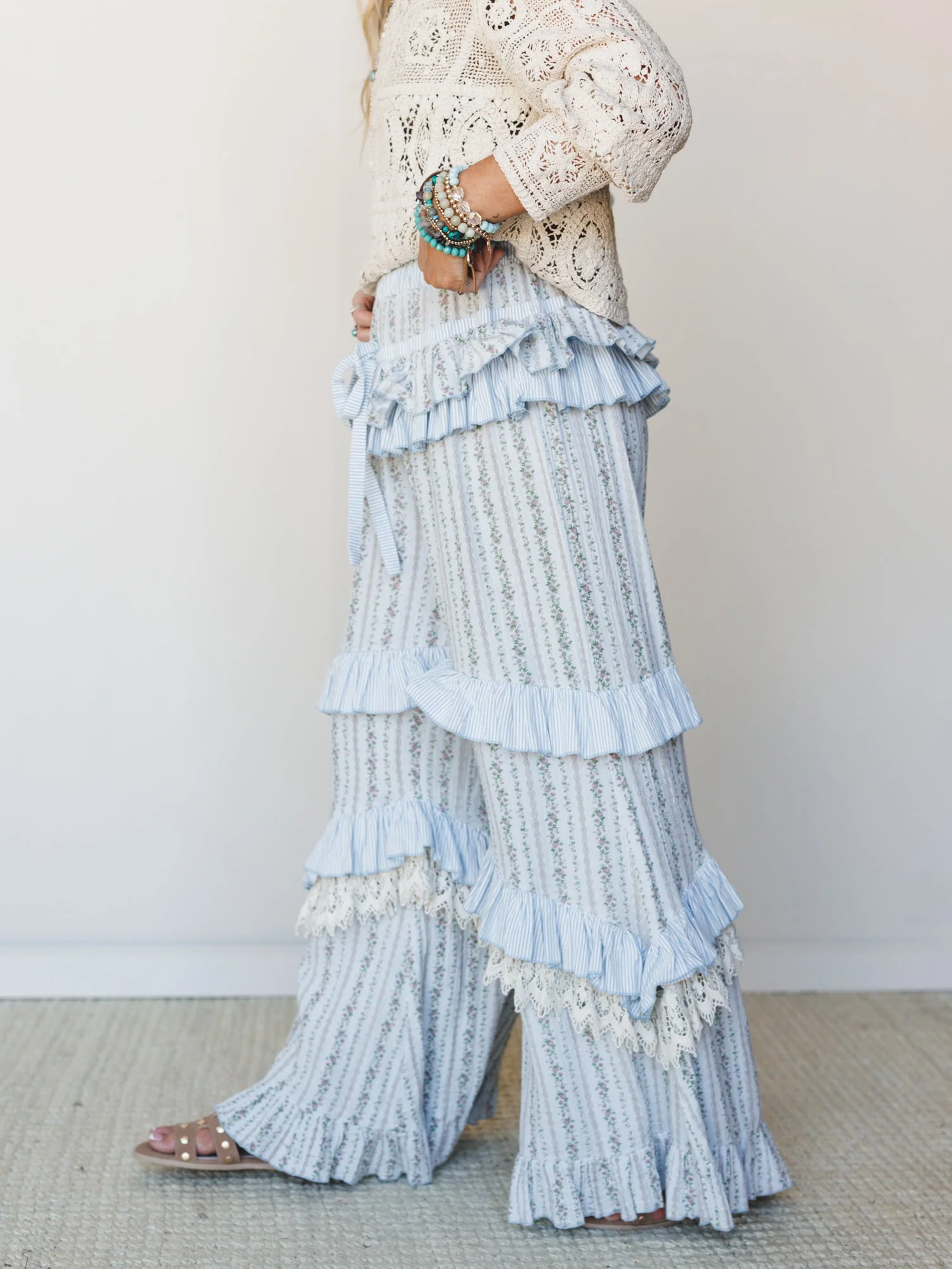 French Truffle Pants - Light Blue - Image 2