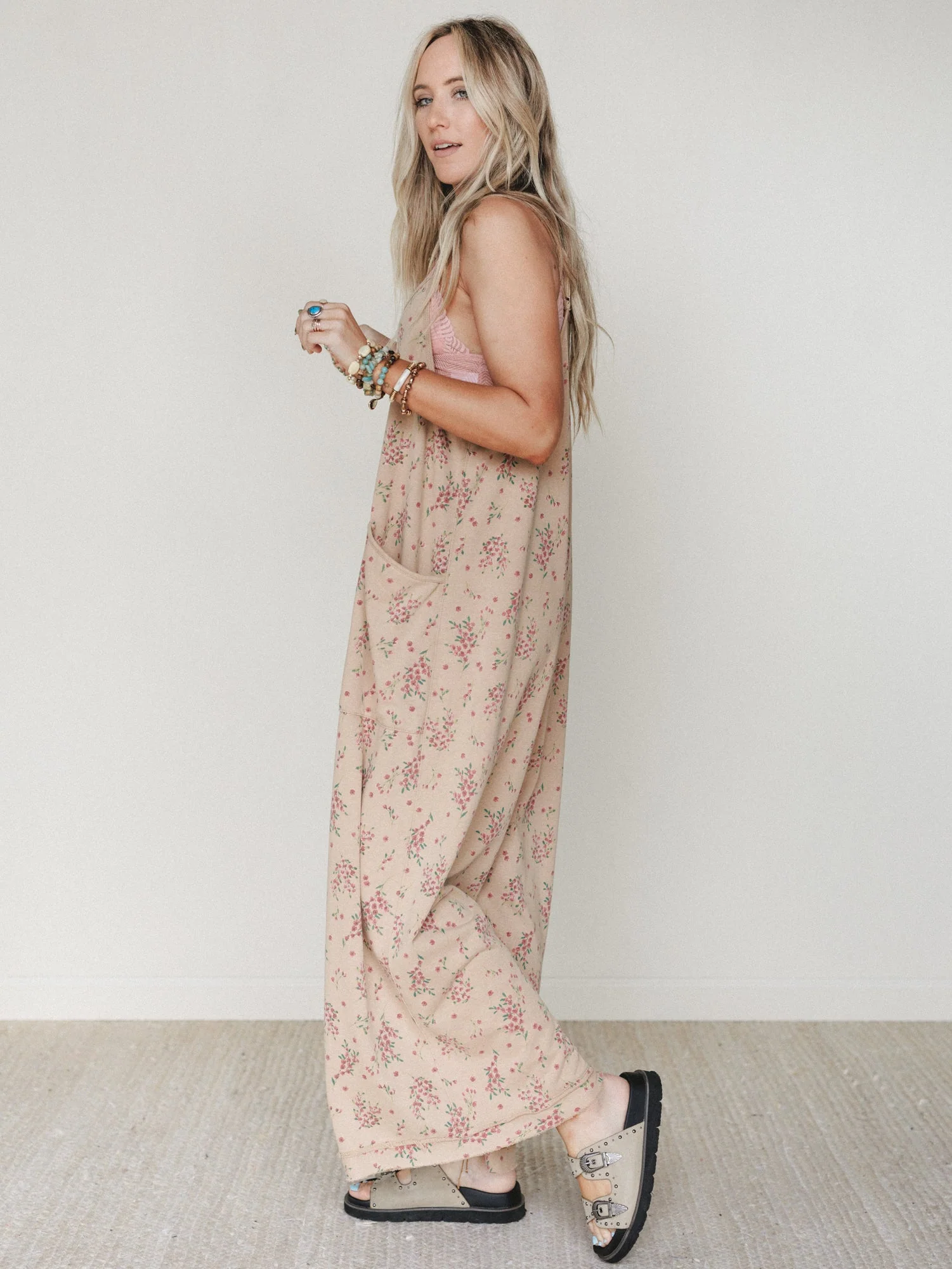 Frills and Frolic Jumpsuit - Khaki - Image 4