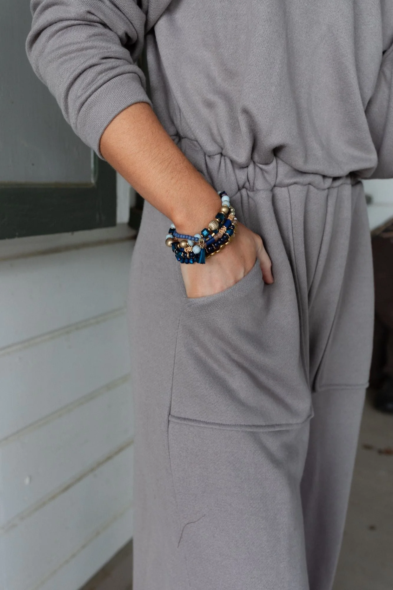 Full Of Treasure Bracelet Set - Navy - Image 6