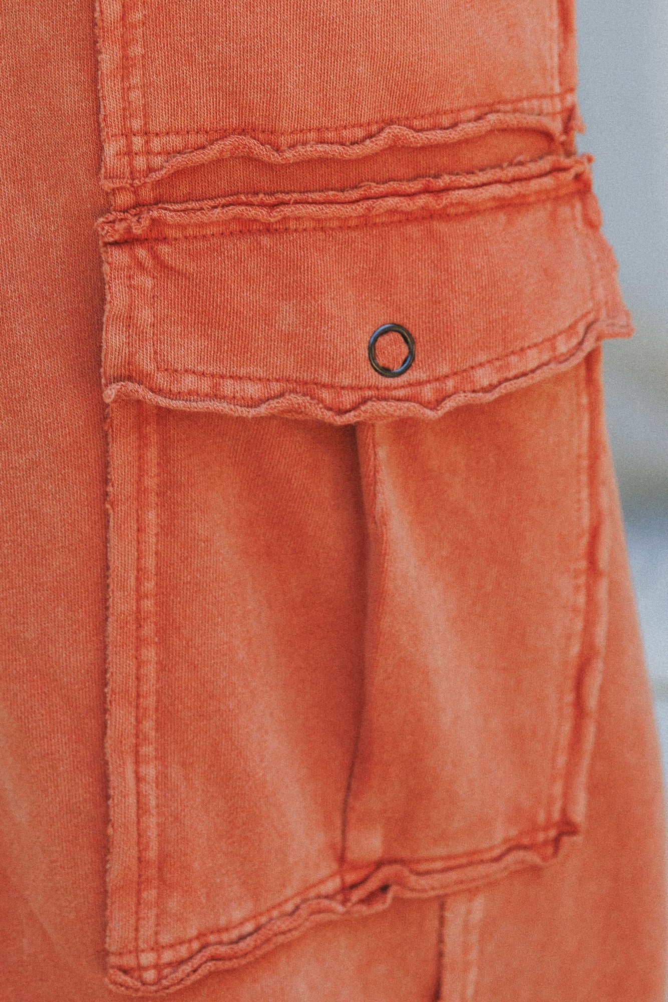 Game On Cargo Wide Leg Pant - Faded Rust - Image 3