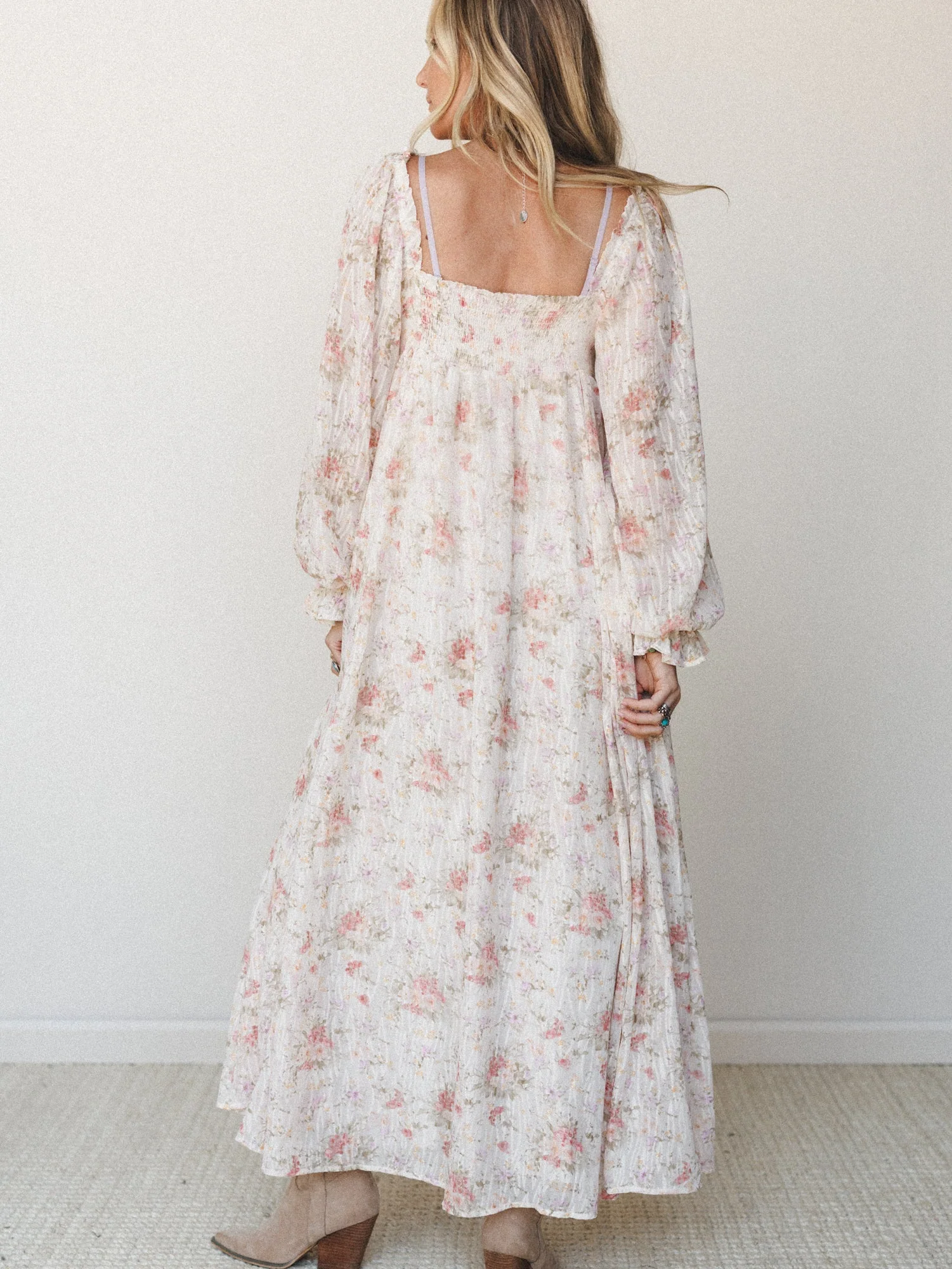 Garden Memories Maxi Dress - Cream Multi - Image 6