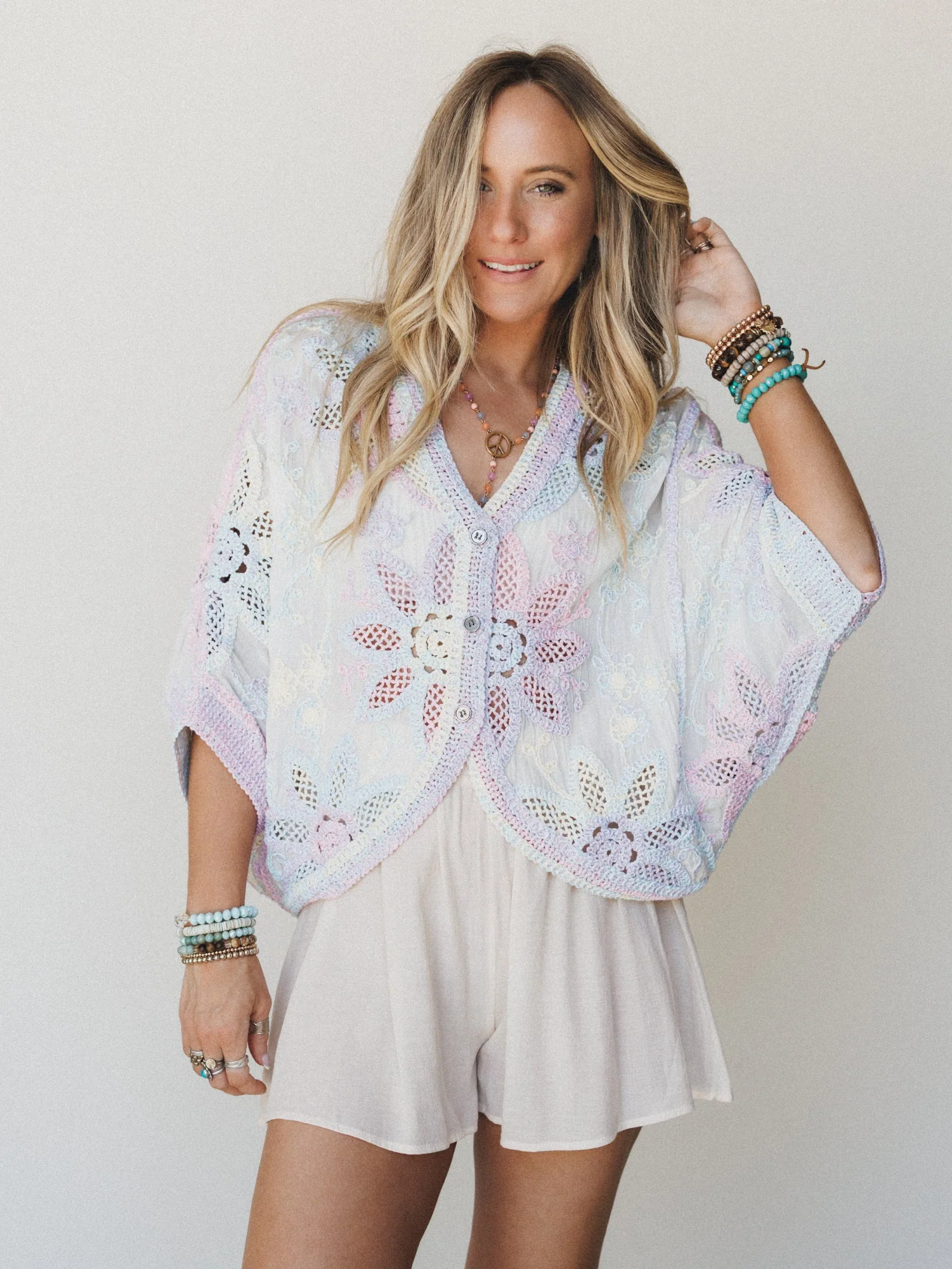 Glow of Love Shorts - Cream - Image 3