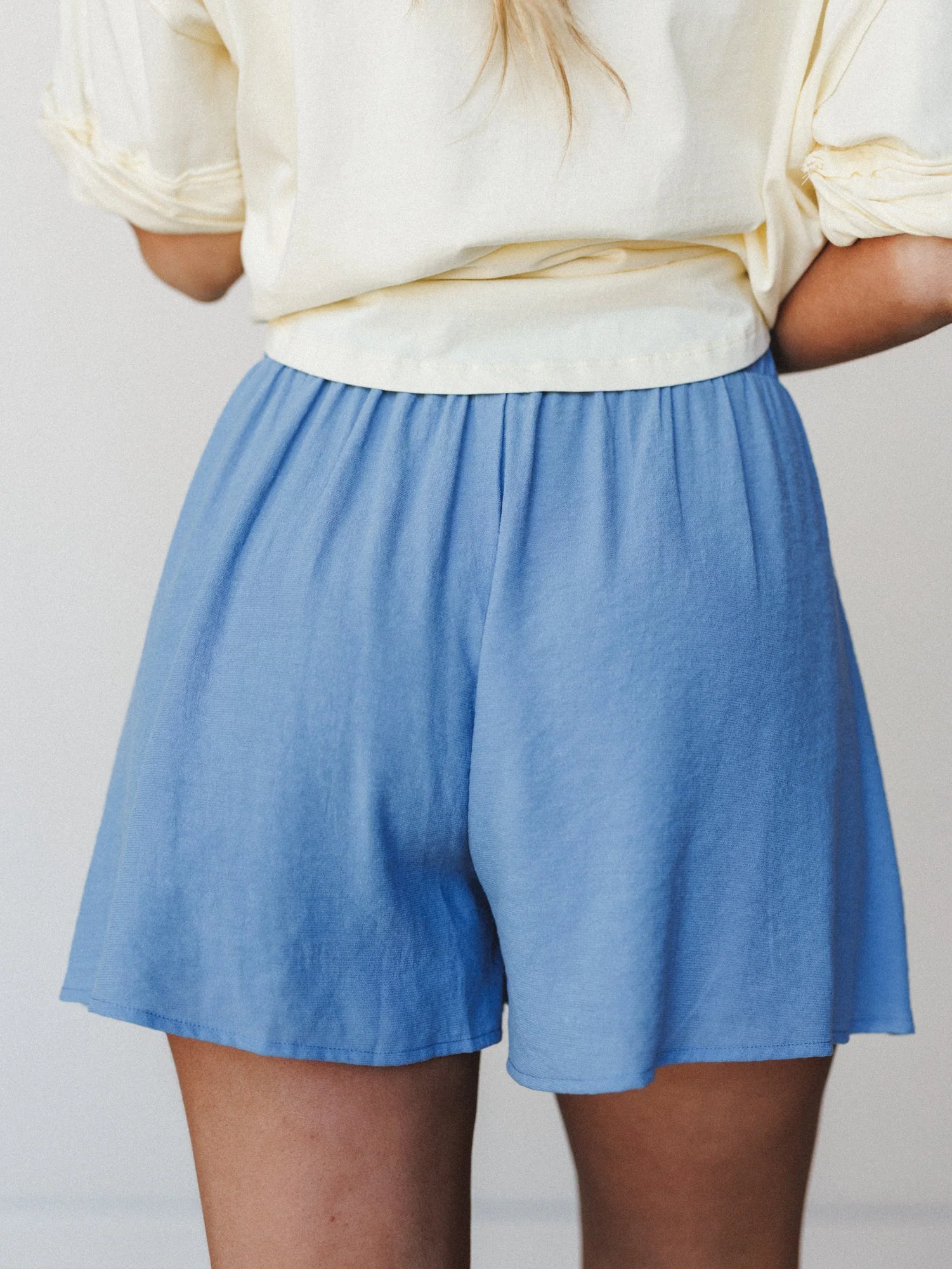 Glow of Love Shorts - Dusty Blue - Image 4