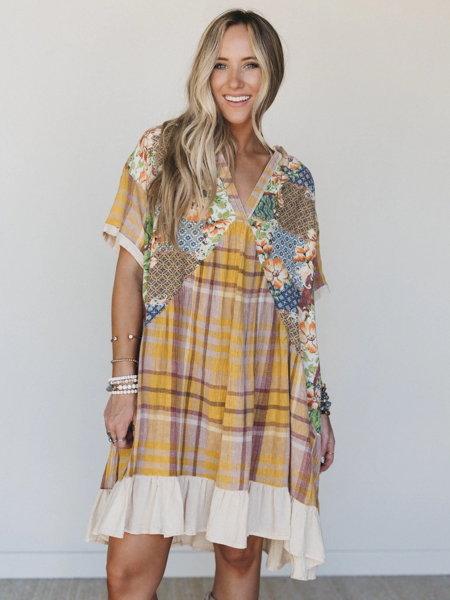 Golden Gaze Dress - Mustard - Image 5