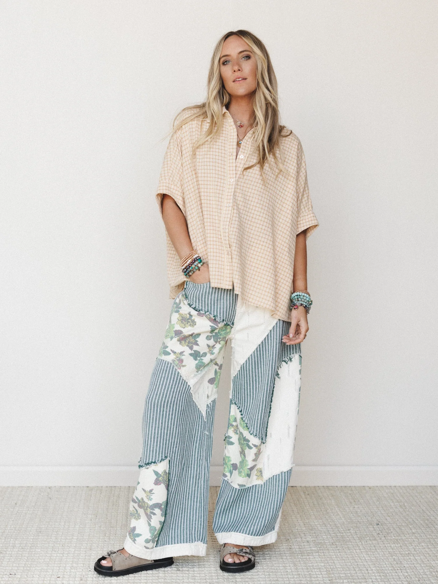 Goldenrae Pants - Green Multi - Image 3